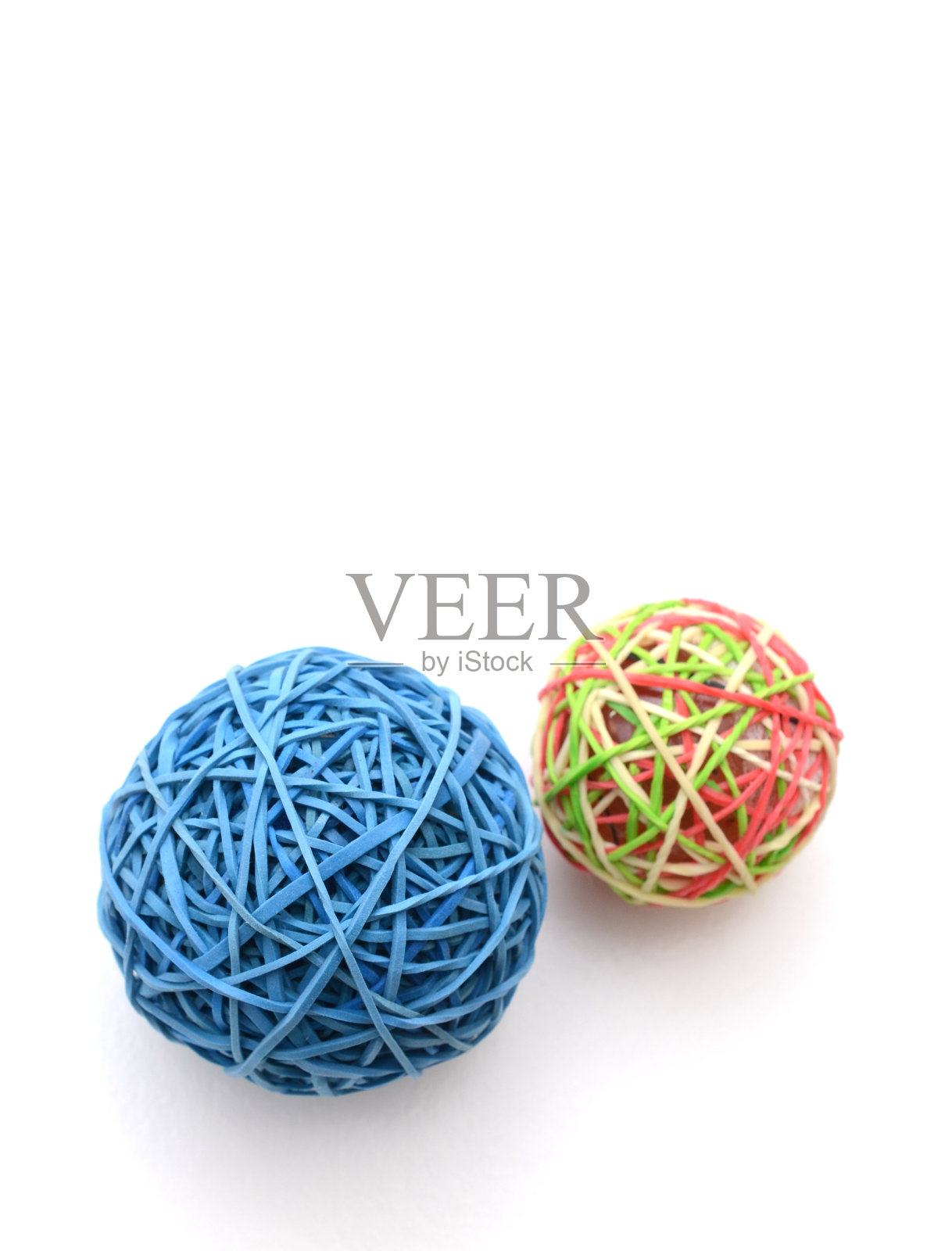 橡皮筋球照片摄影图片