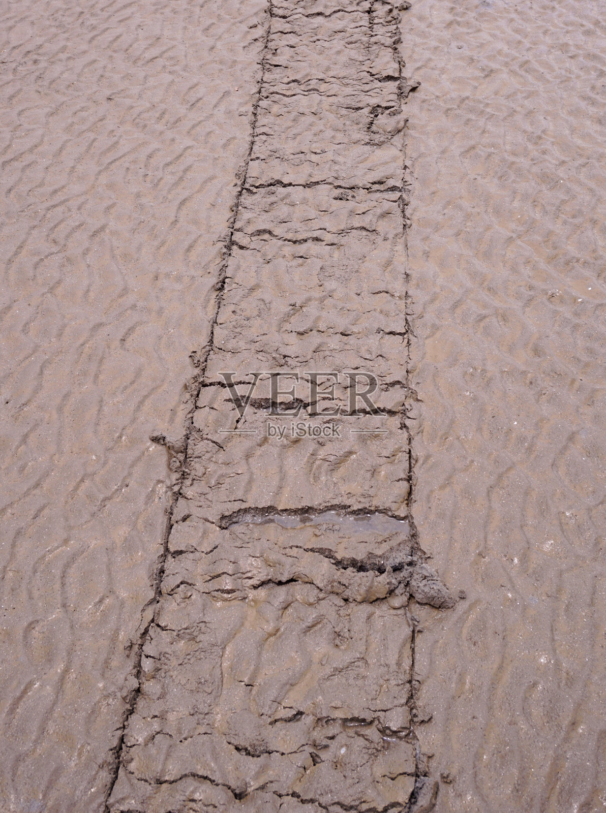 沙滩上的波纹沙纹理照片摄影图片