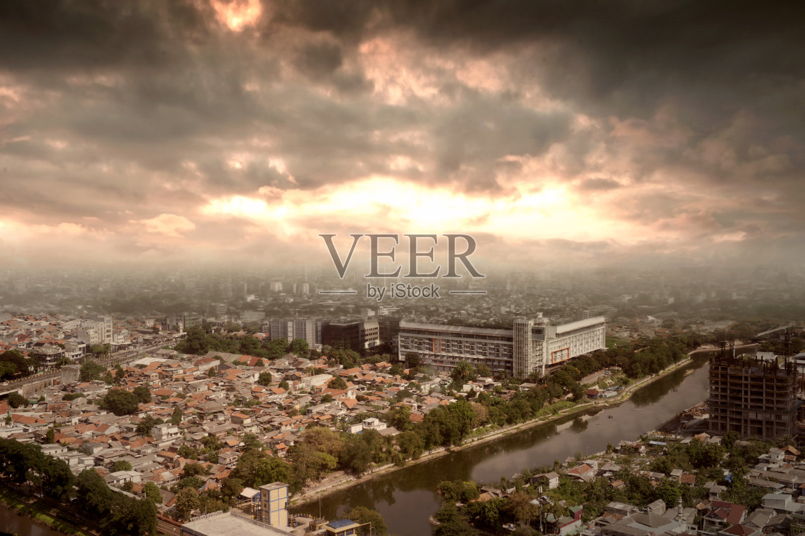 现代建筑和摩天大楼的景观照片摄影图片