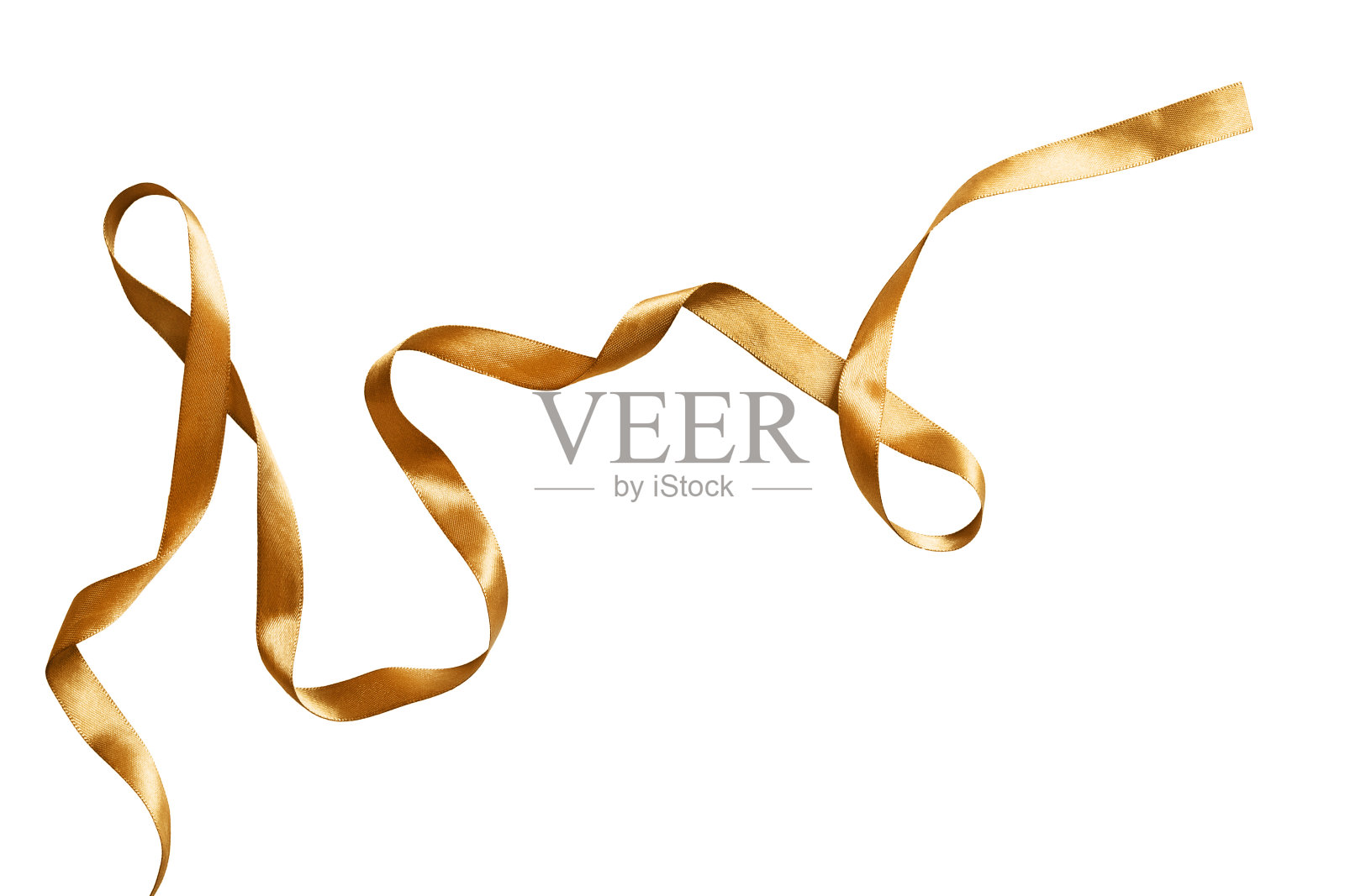 金丝带隔离照片摄影图片