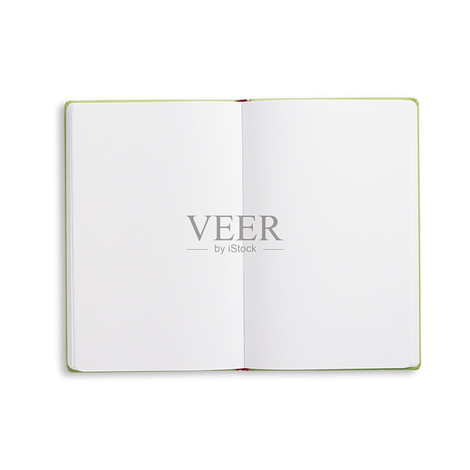 各种笔记本与平面布局的概念孤立在白色背景。照片摄影图片