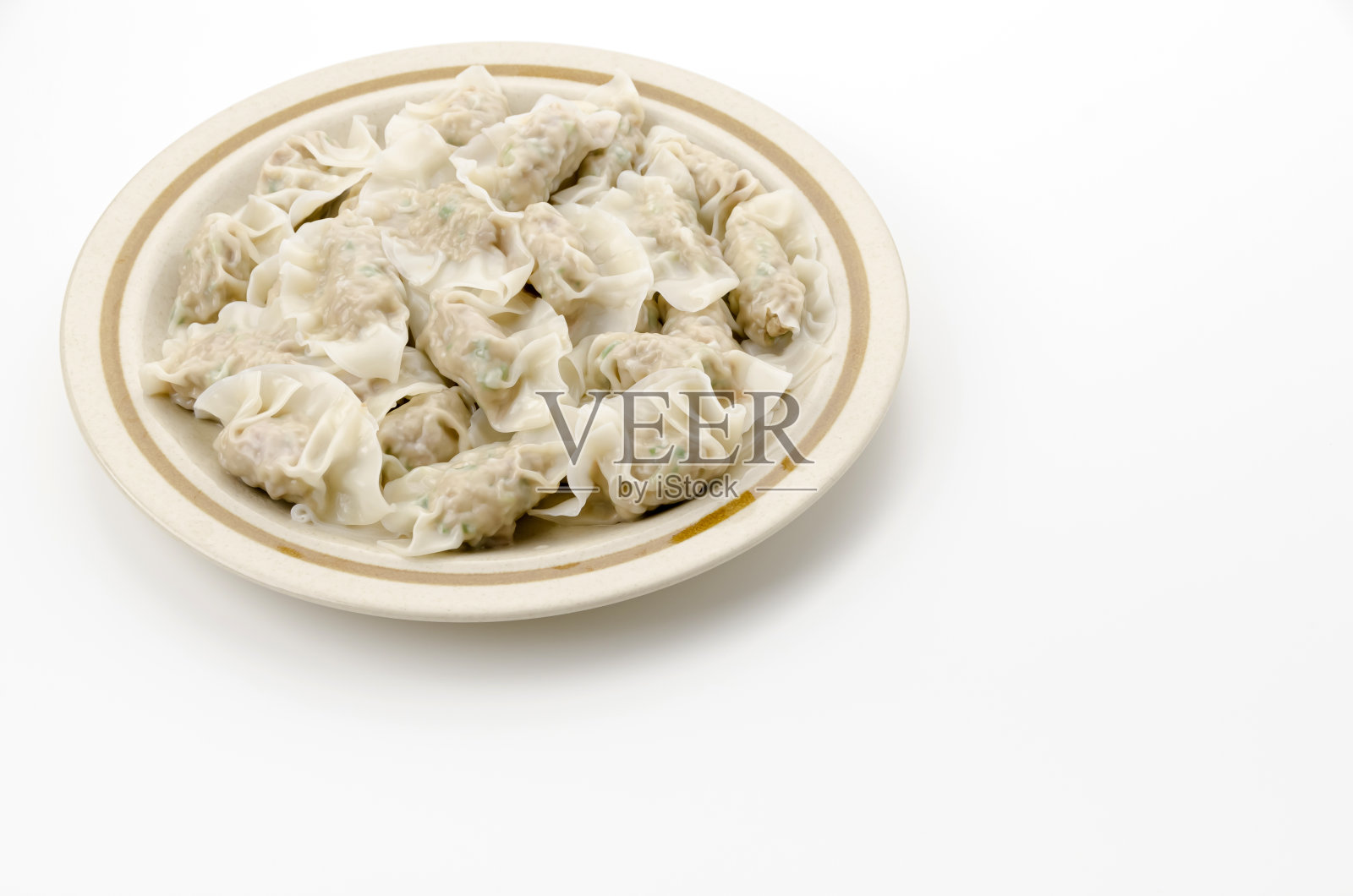 美味的水煮饺子盘照片摄影图片