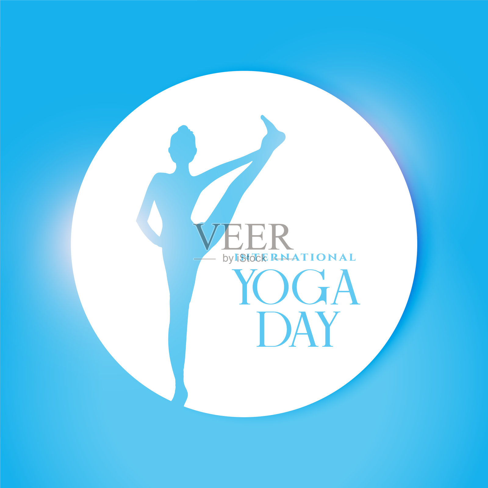 放松和健康的国际瑜伽日背景插画图片素材