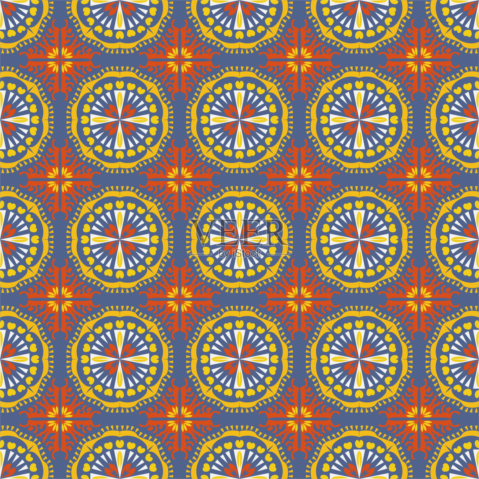 自然无缝图案花园花卉背景锦缎植物土著装饰艺术插画图片素材