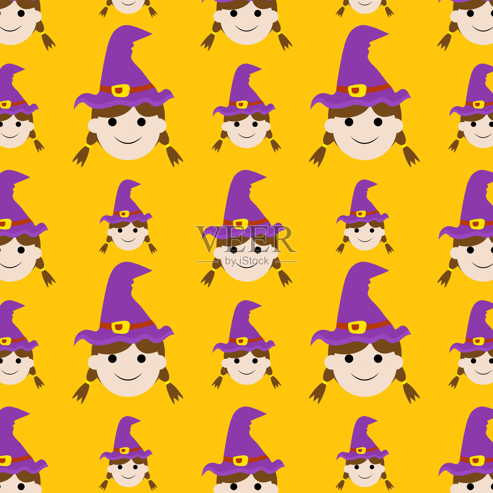 万圣节图案矢量。插画图片素材