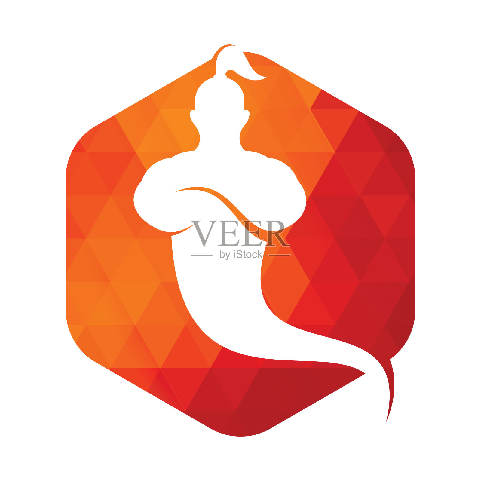 精灵Logo设计。插画图片素材