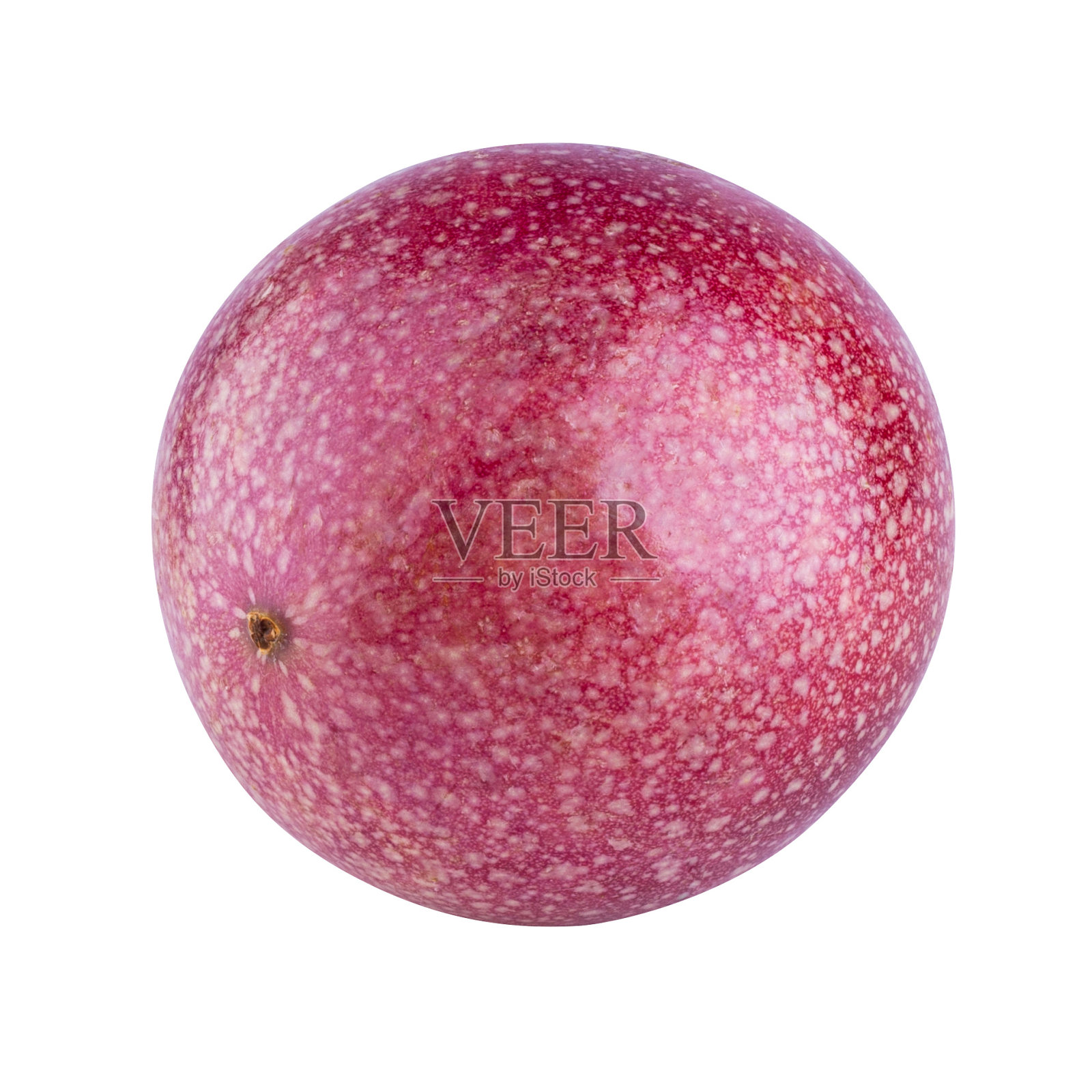 整个西番莲和半个马拉库亚在白色背景上分离出来照片摄影图片