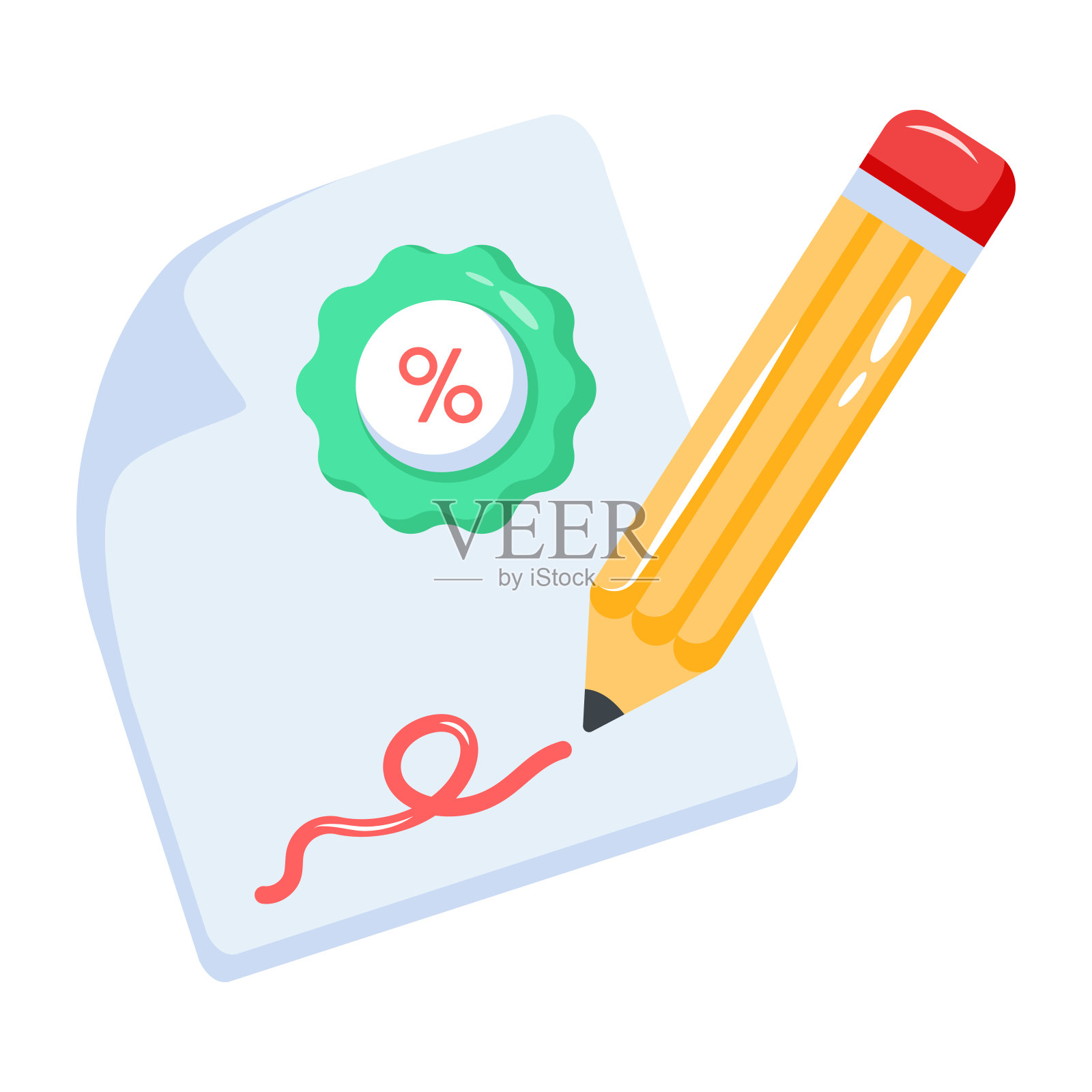 税务报告插画图片素材