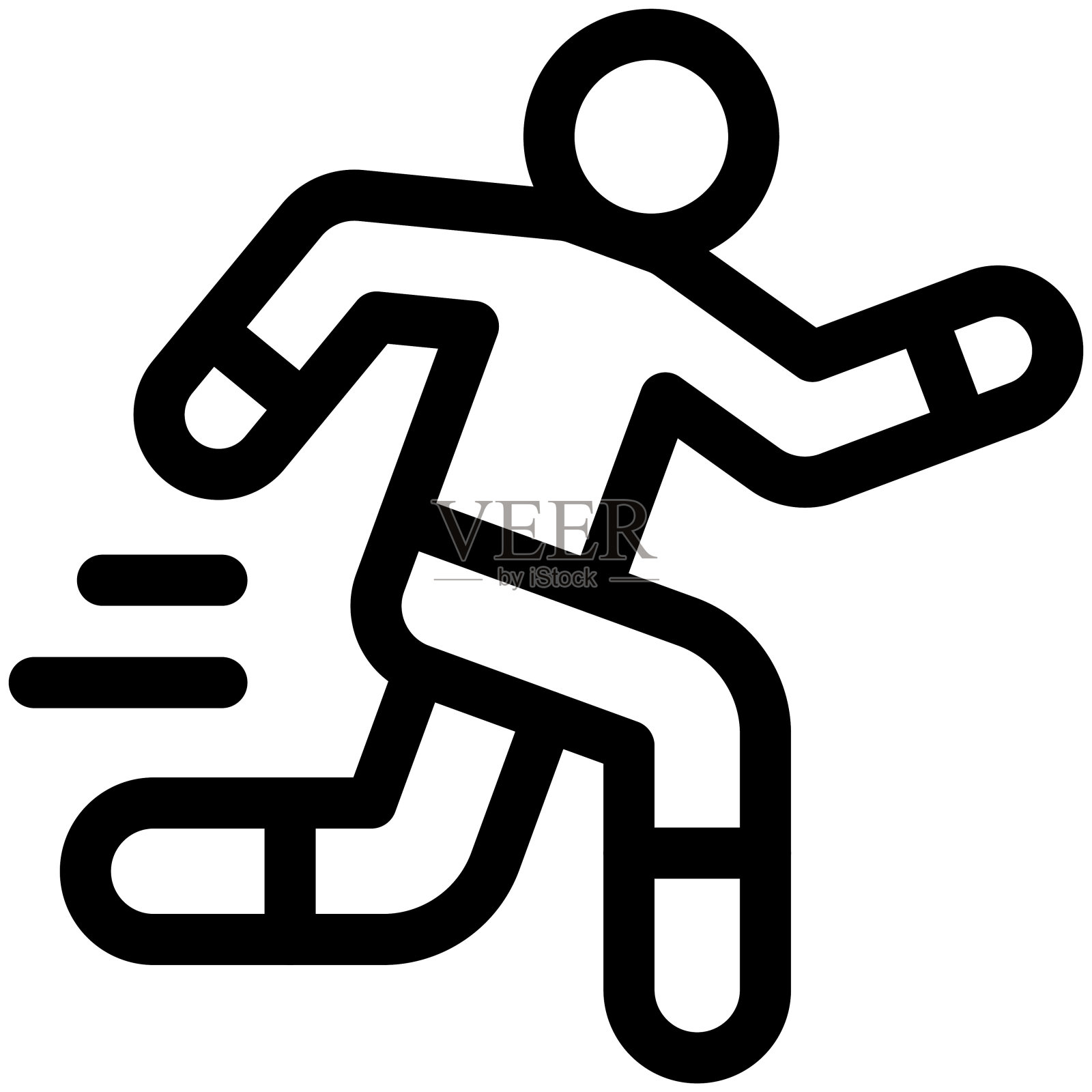 跑步图标，马拉松相关矢量插画图片素材