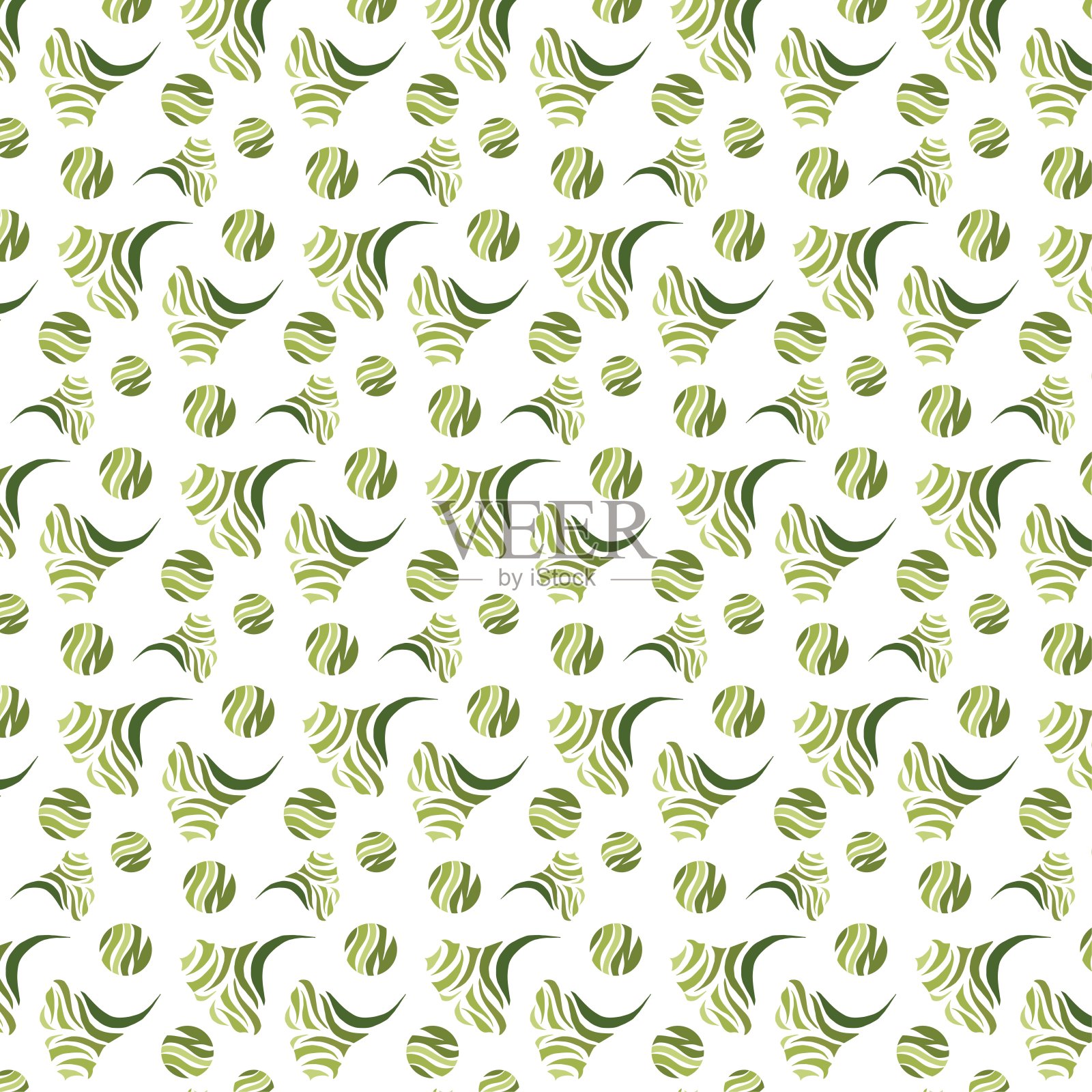 绿色银杏叶的图案背景插画图片素材