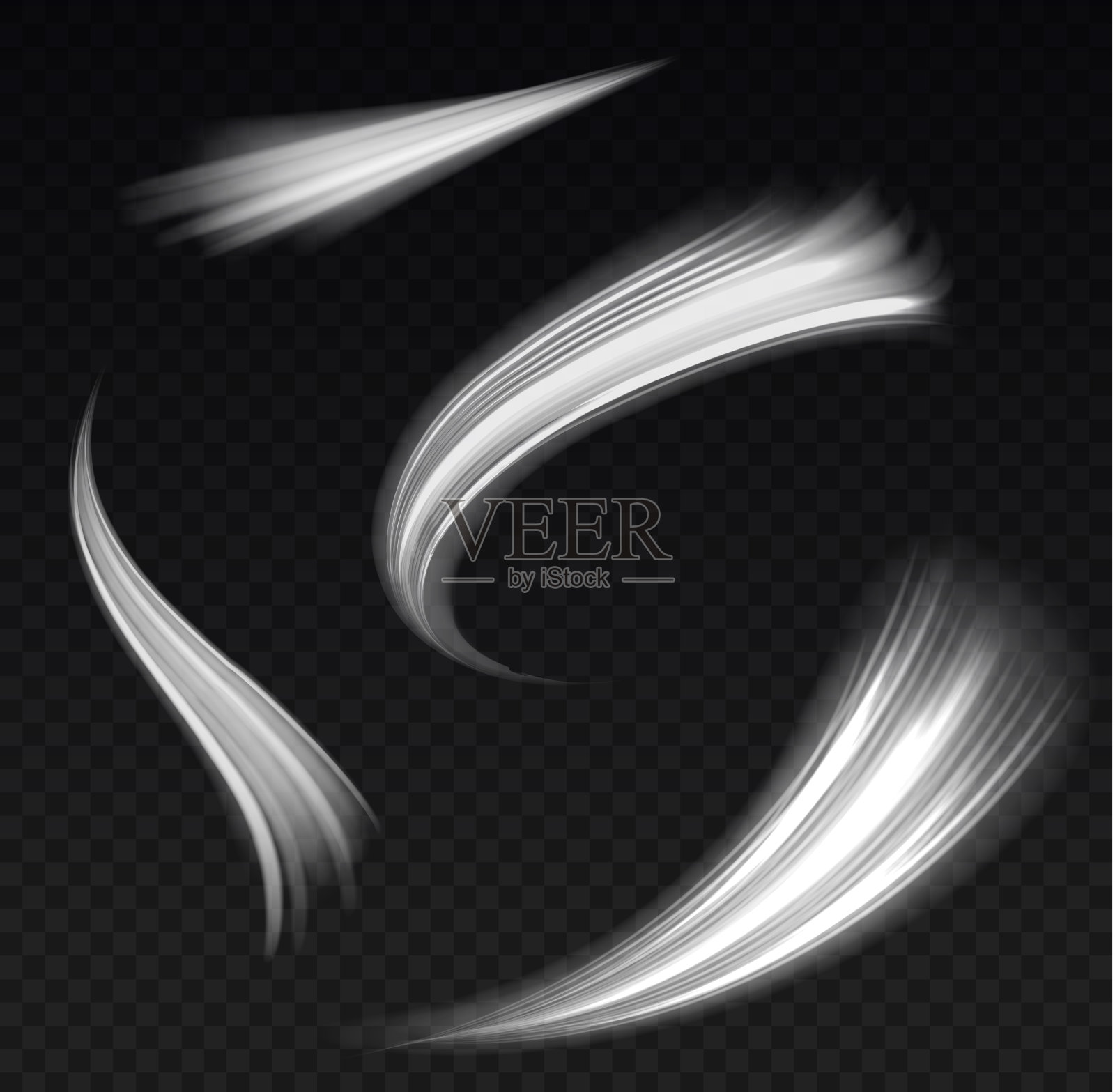 白光线插画图片素材