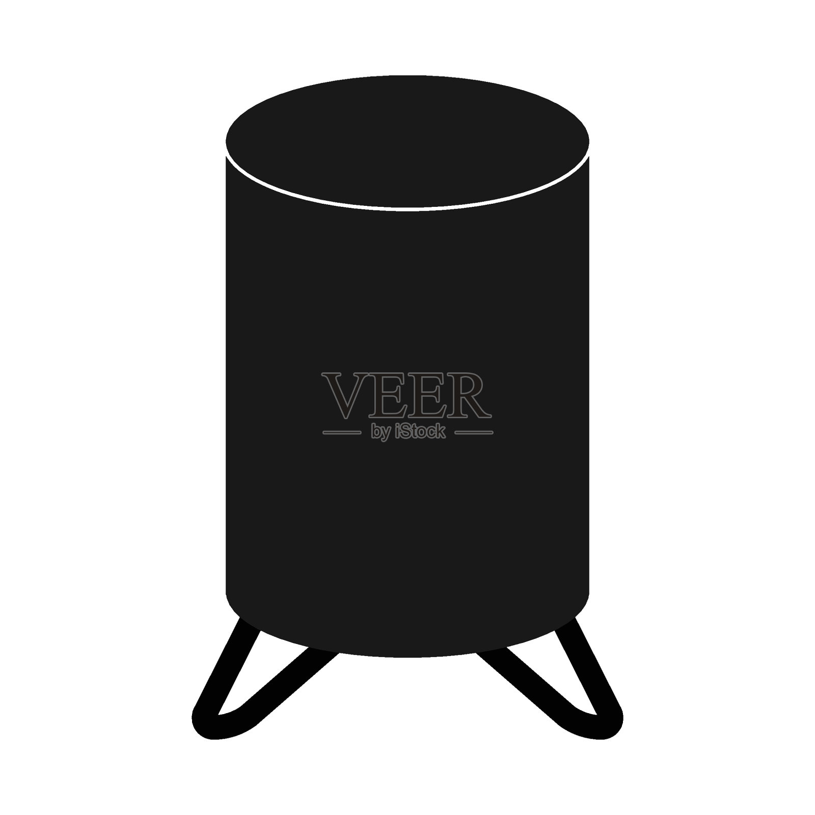 水库图标矢量插画图片素材