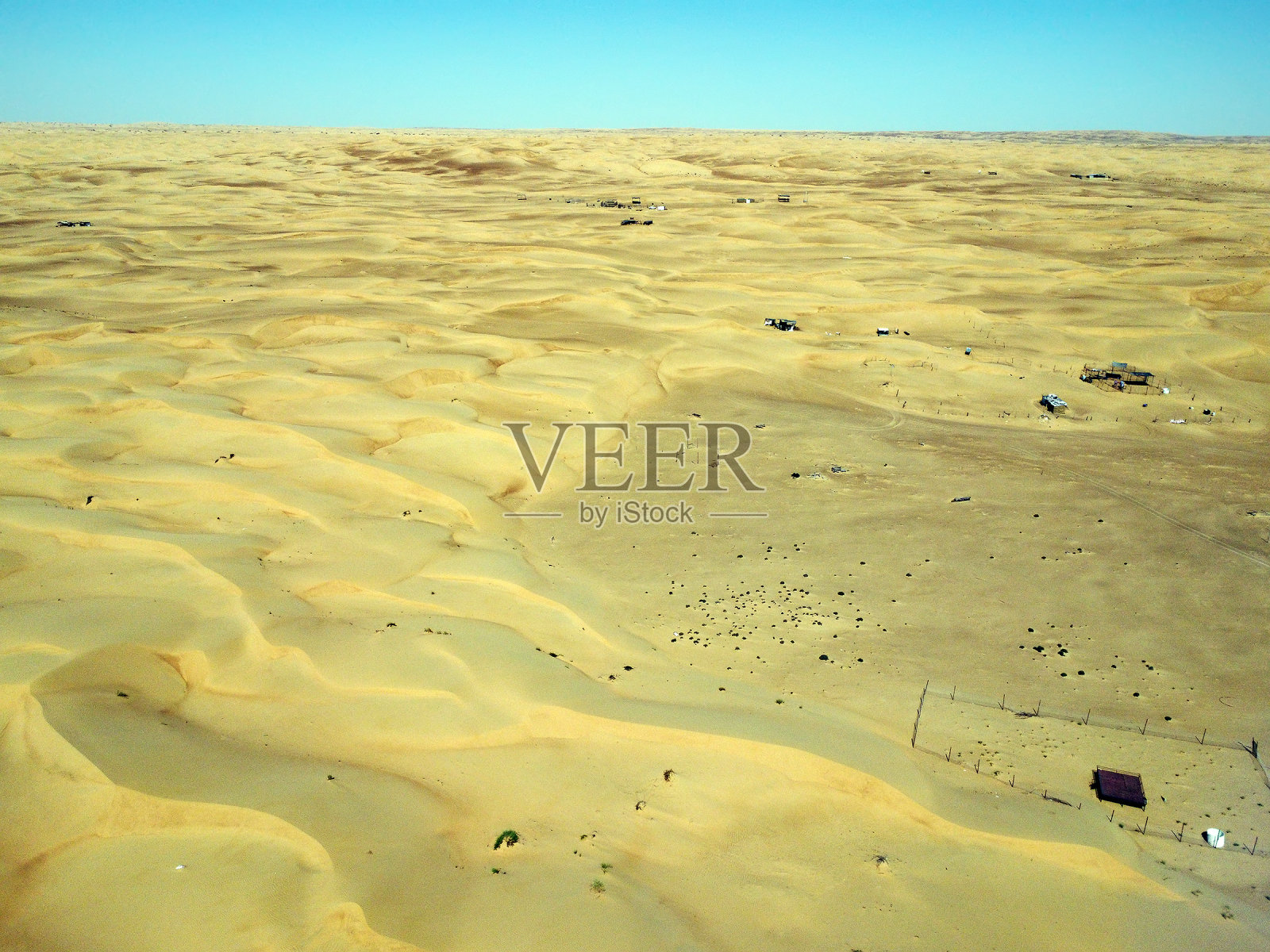 阿曼沙漠的无尽沙丘（俯视）照片摄影图片