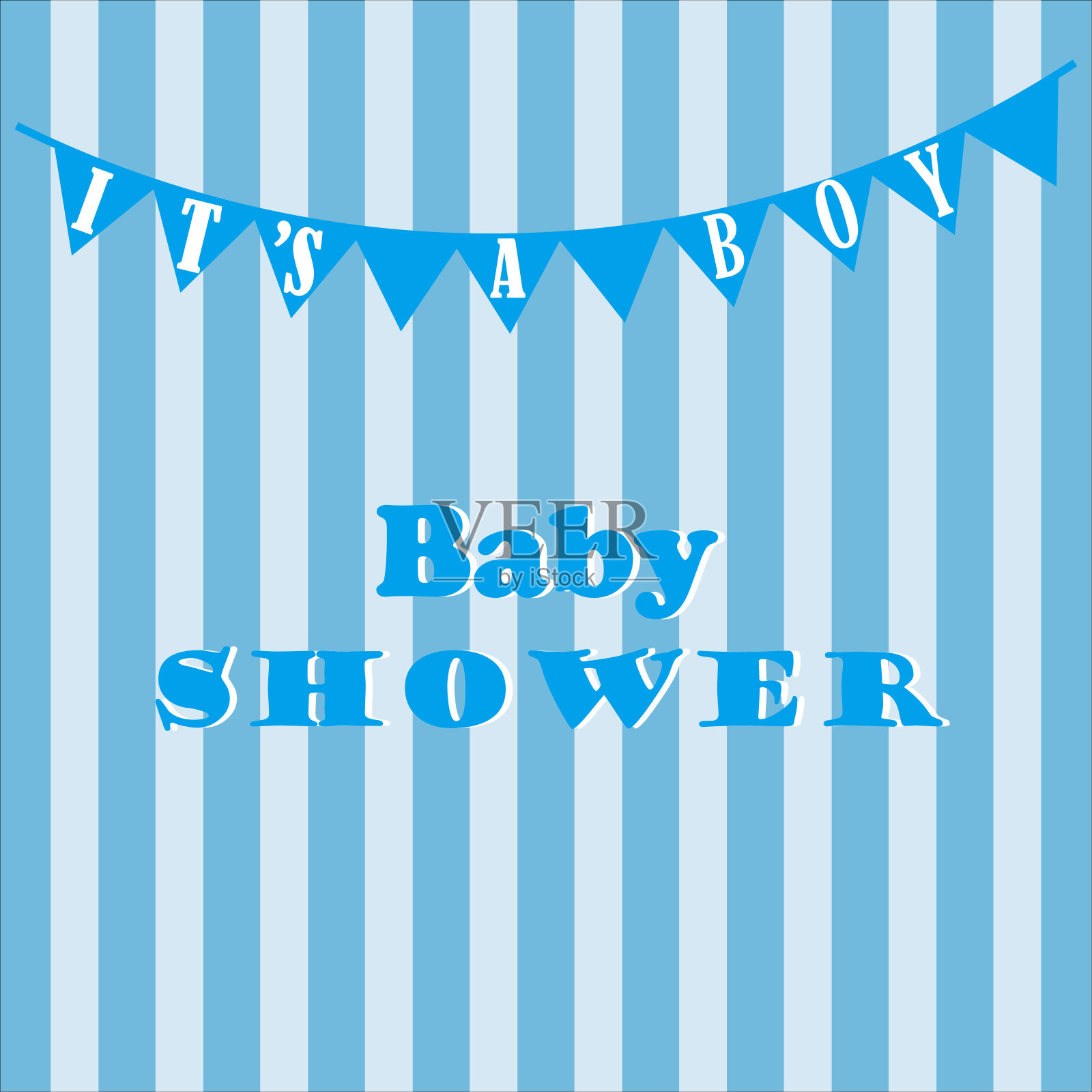 婴儿送礼会这是一个男孩图标矢量插图符号插画图片素材