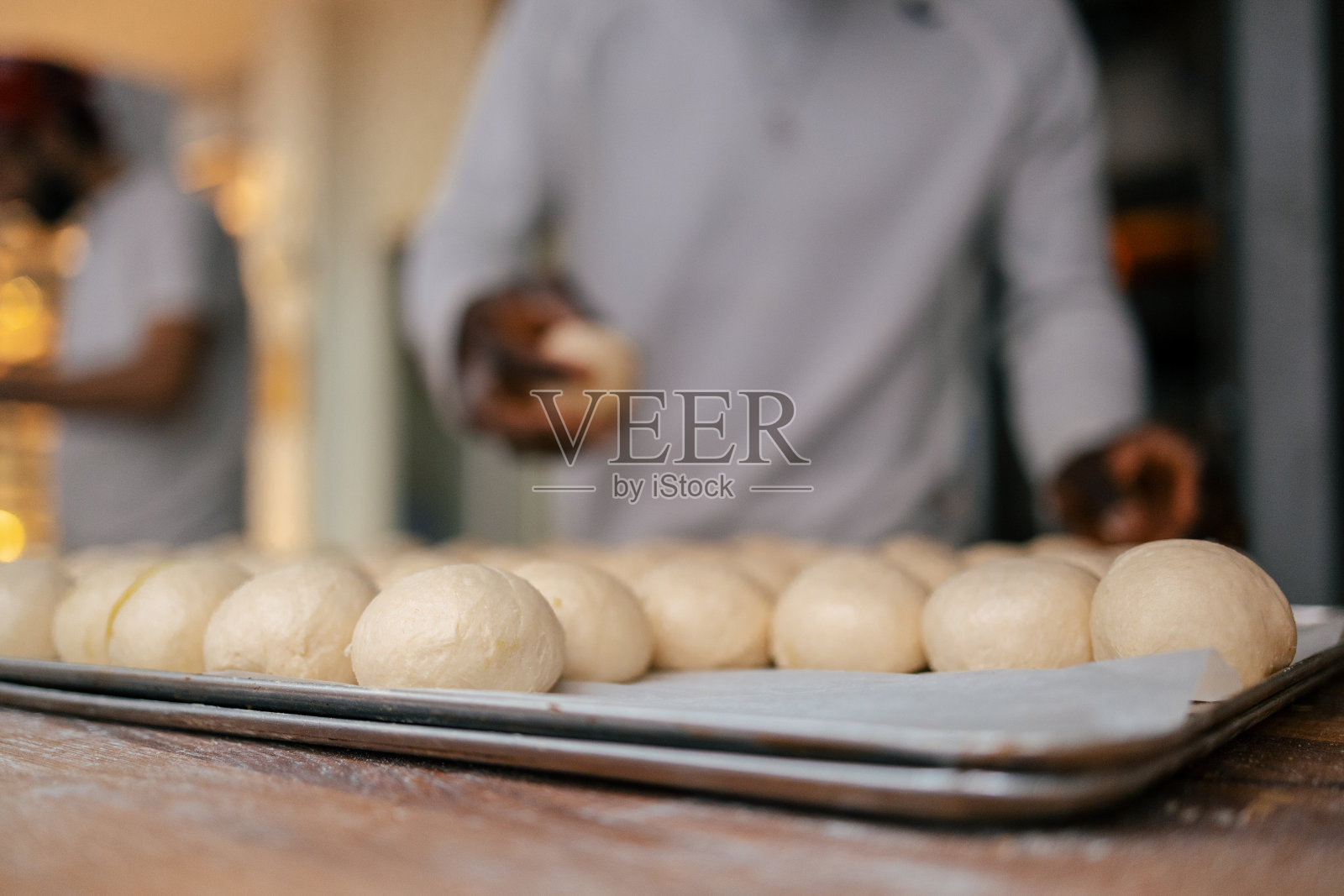 生面团的肖像照片摄影图片