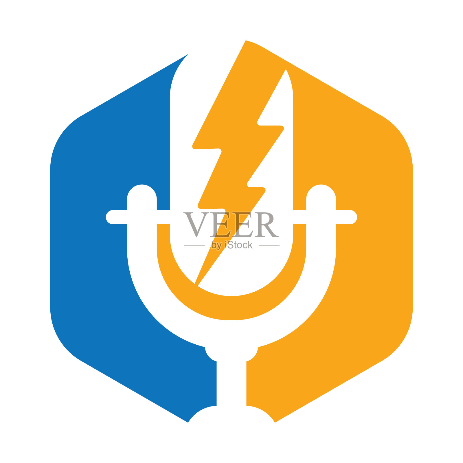 播客雷标志矢量设计。插画图片素材