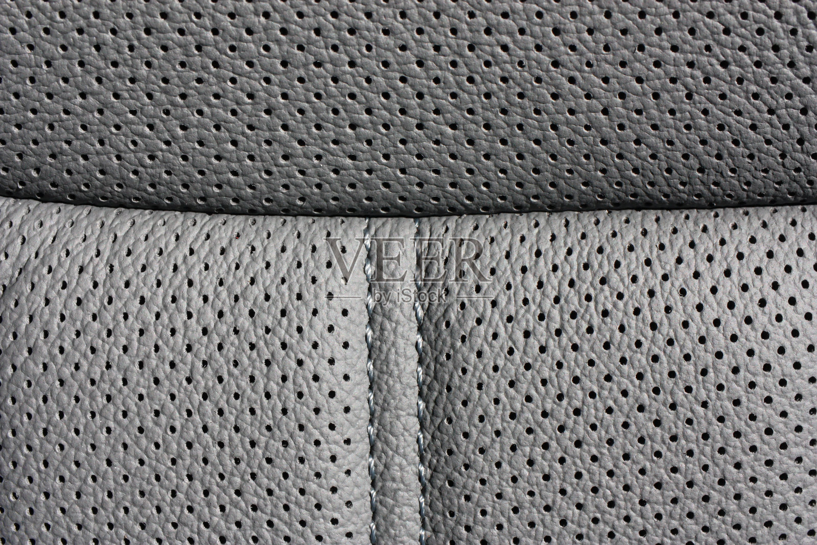 车灰色(喷灰专属色)穿孔天然皮革座椅针灰色(喷灰专属色)线照片摄影图片