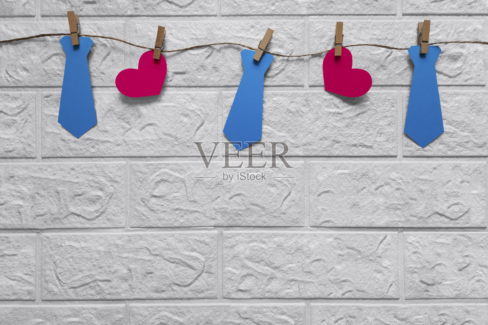 父亲节装饰花环照片摄影图片