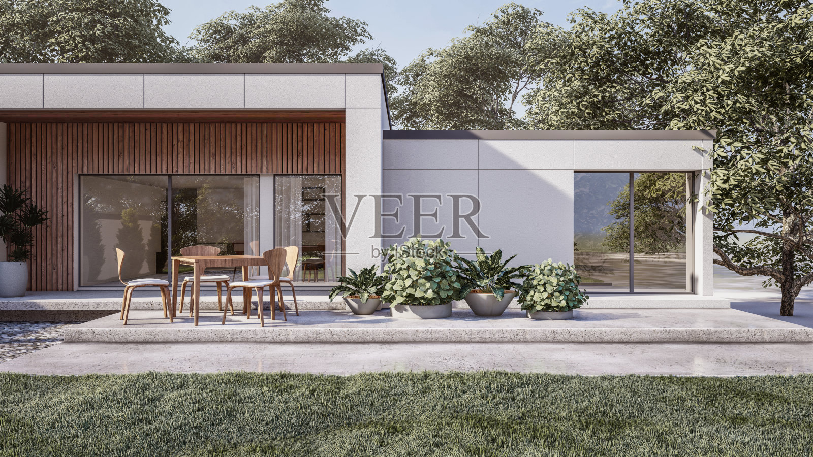 建筑3D渲染图照片摄影图片