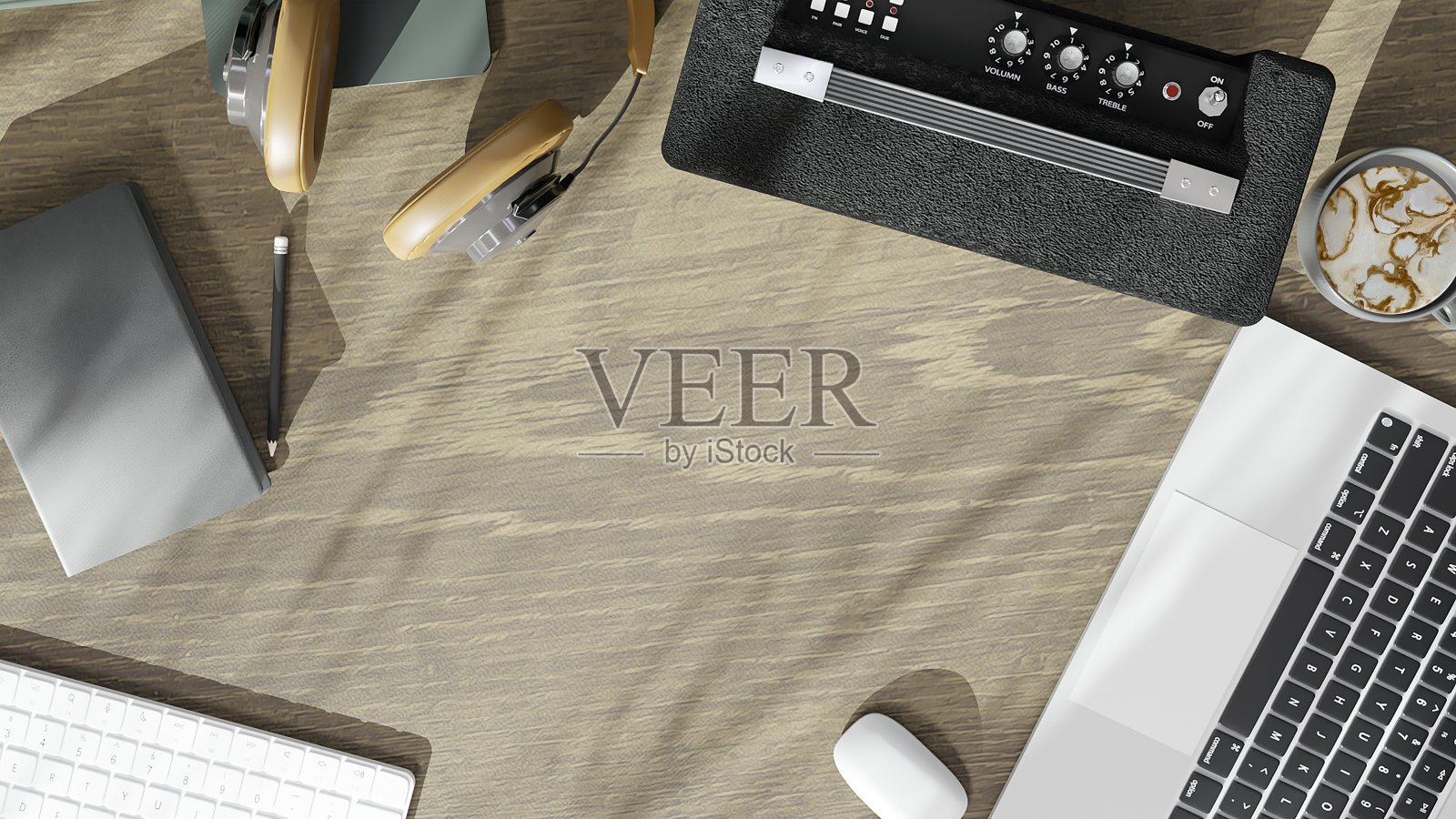 在工作台上创建3D绘制程序照片摄影图片