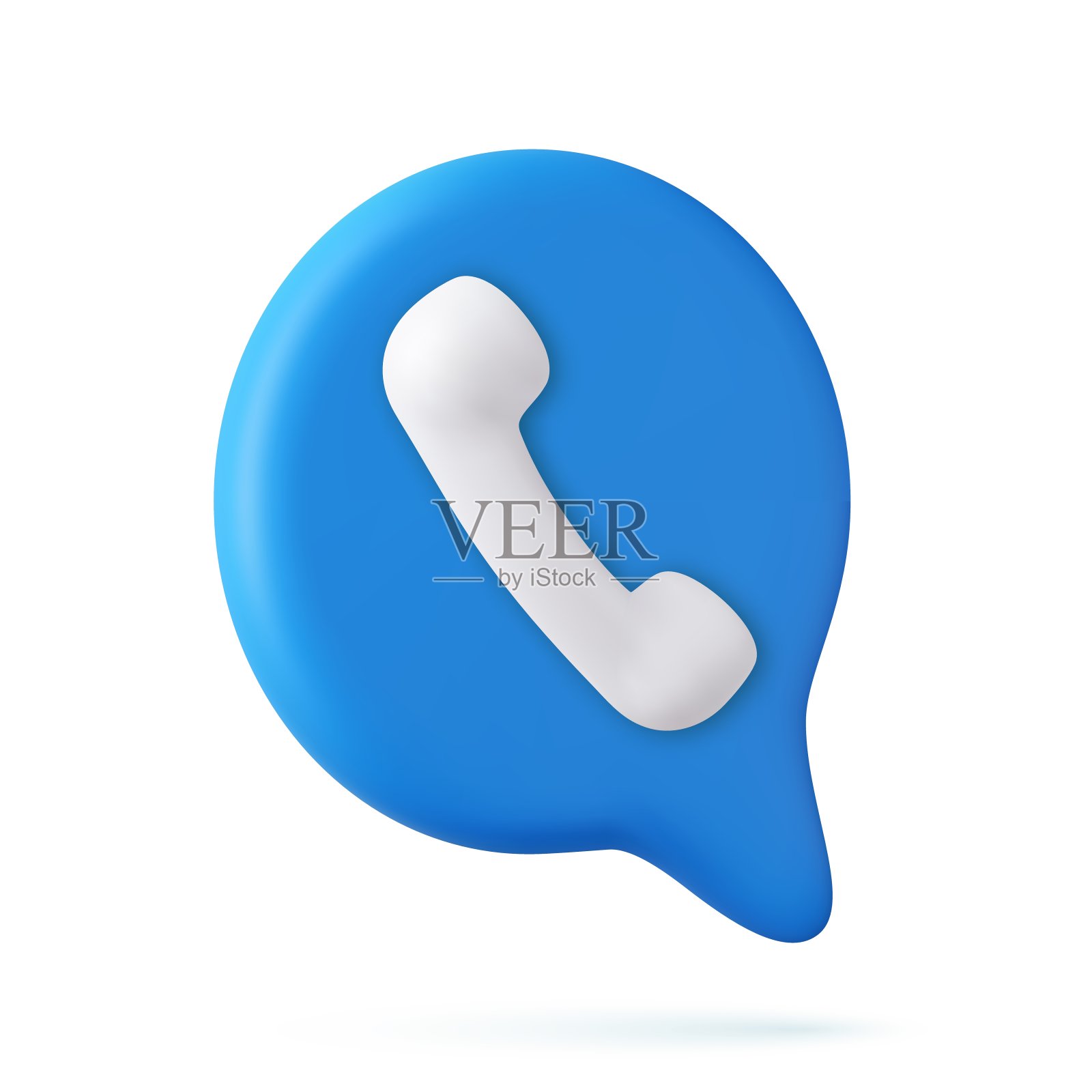 3d语音云与手机。插画图片素材