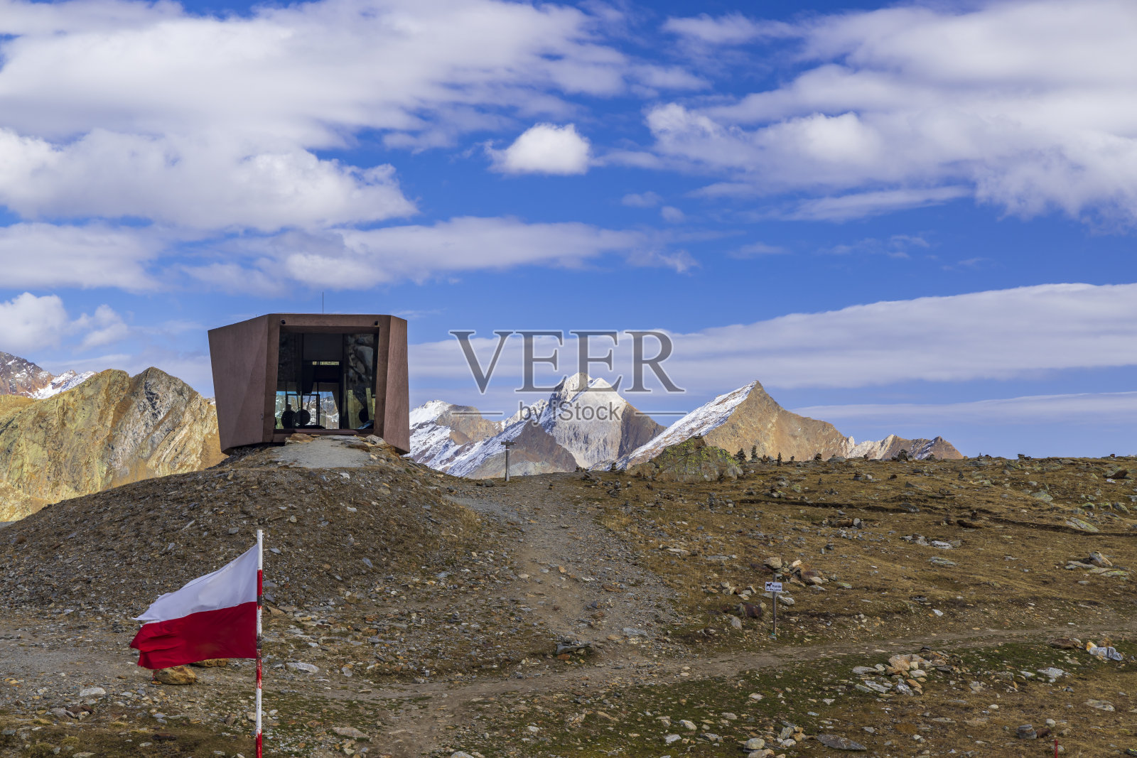 Passo Rombo, Timmelsjoch -高山公路，连接奥地利蒂罗尔州的Oetztal山谷和意大利南蒂罗尔省的Passeier山谷照片摄影图片