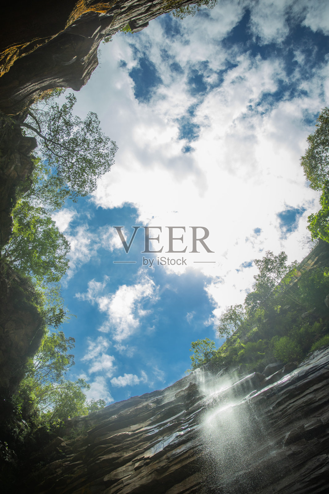 蚊子的瀑布照片摄影图片