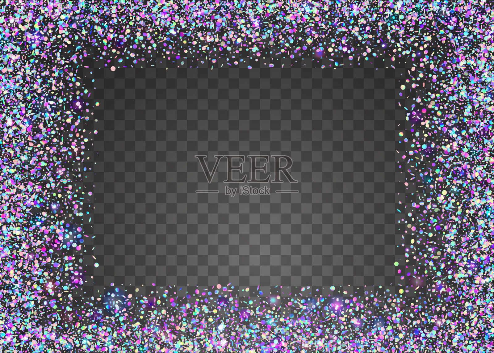 彩虹效果。模糊彩色背景。生日的。霓虹灯Gl插画图片素材