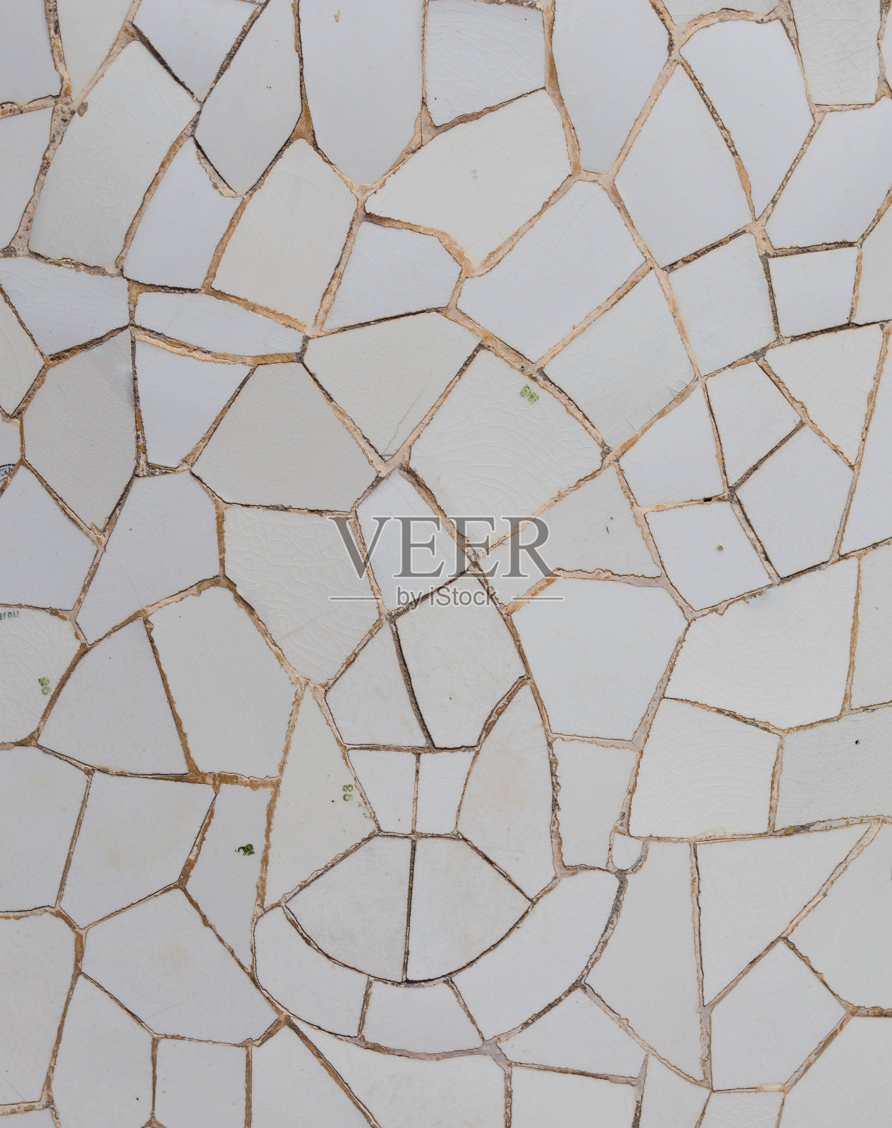 白色不规则马赛克纹理照片摄影图片