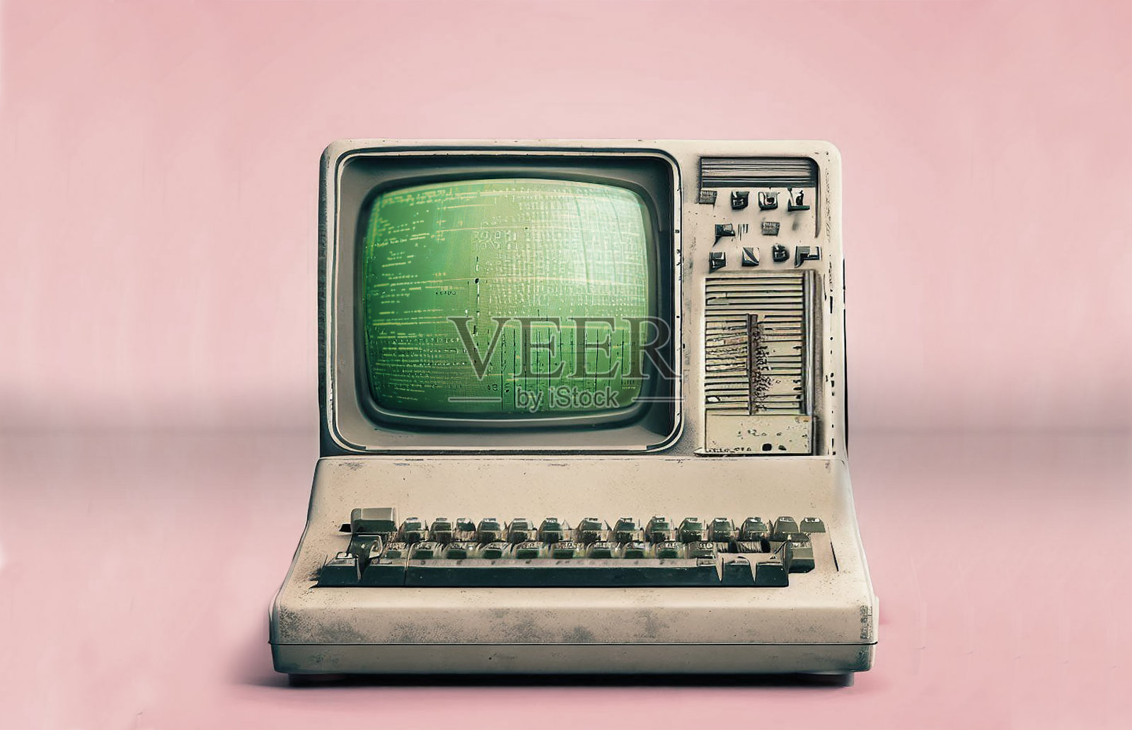 一台旧电脑照片摄影图片