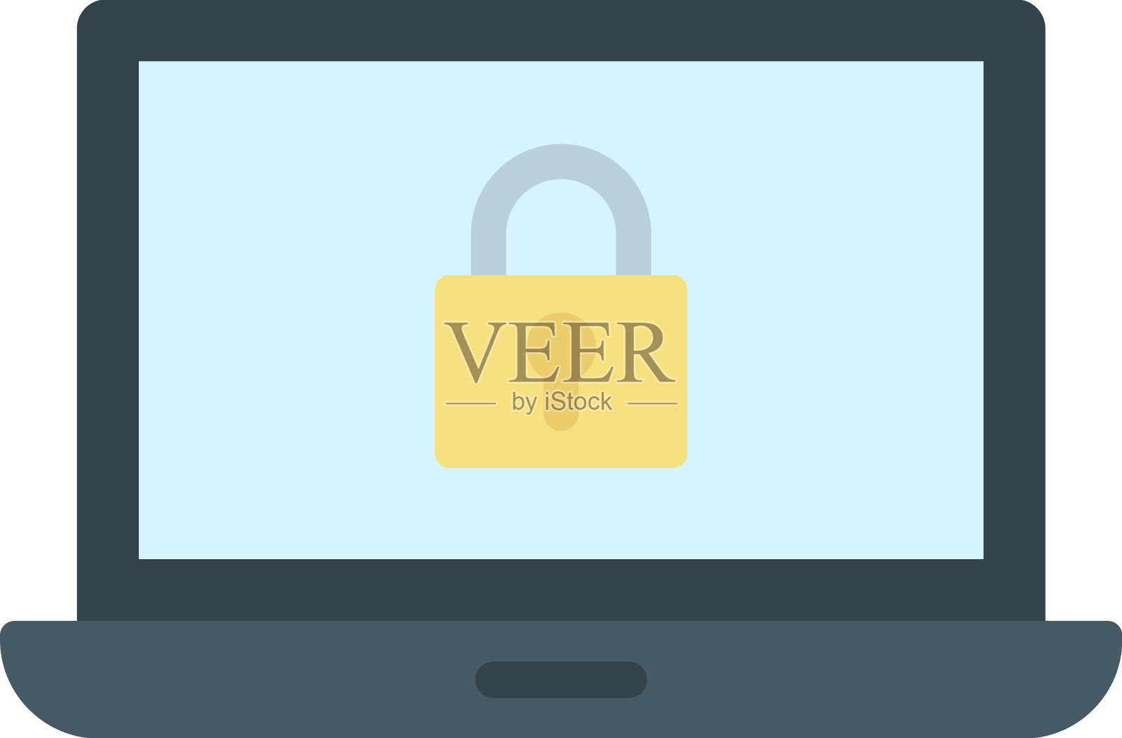 锁定系统图标图像适用插画图片素材