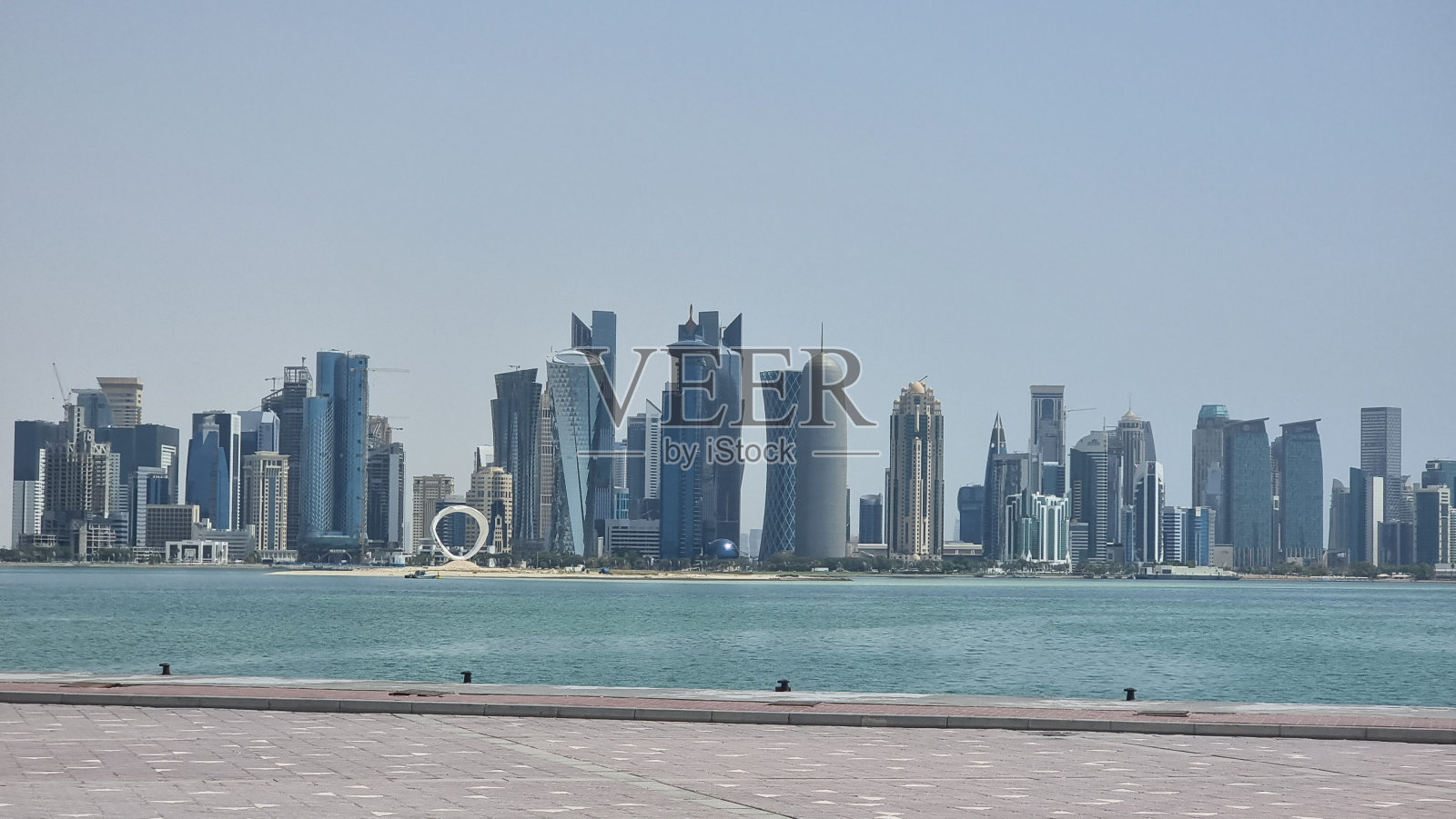多哈滨海路照片摄影图片