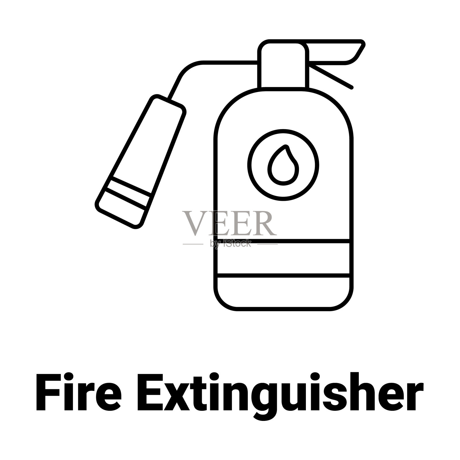 Fire extinguisher Vector Icon easily modify插画图片素材