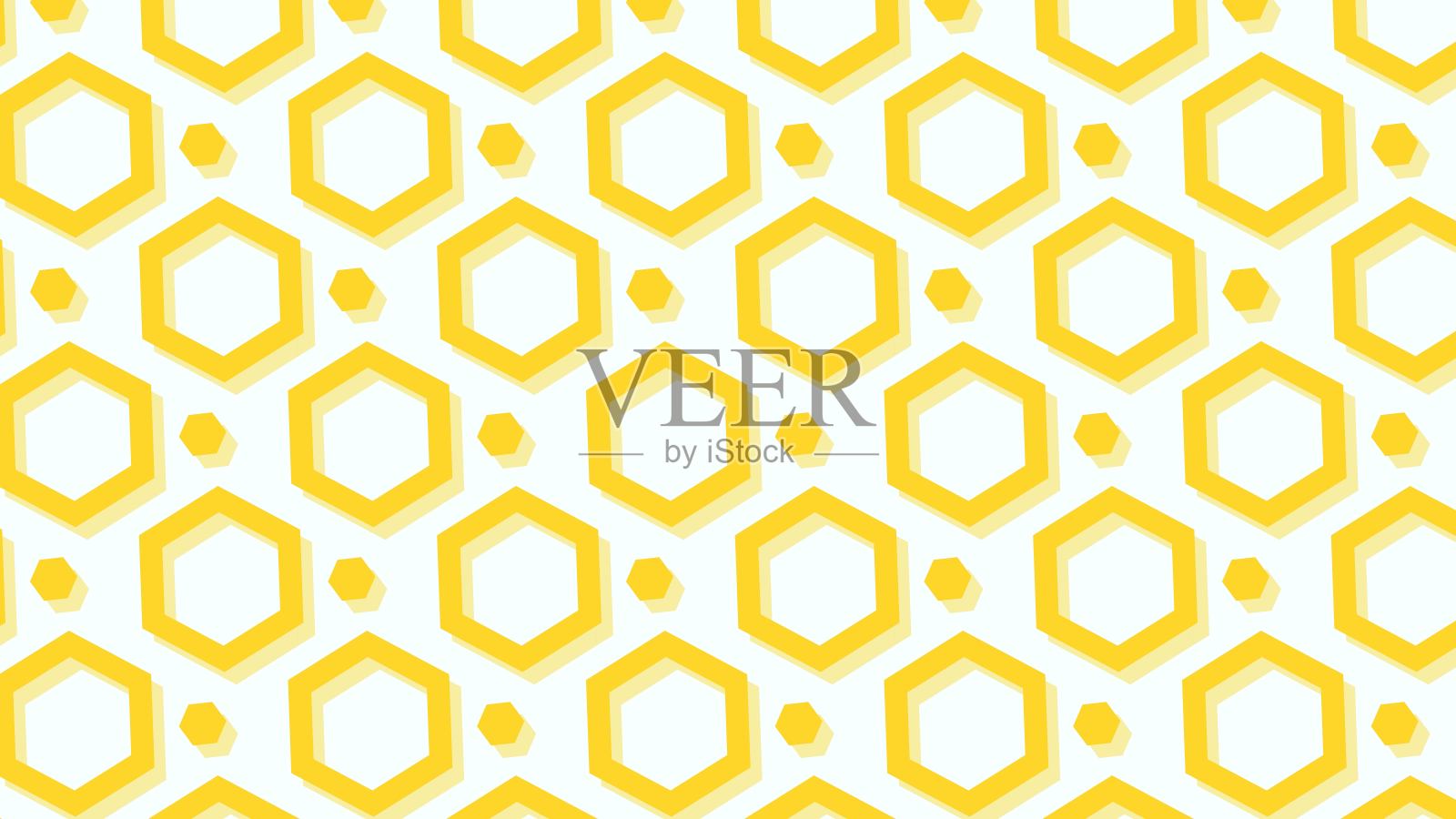 无缝抽象几何图案插画图片素材