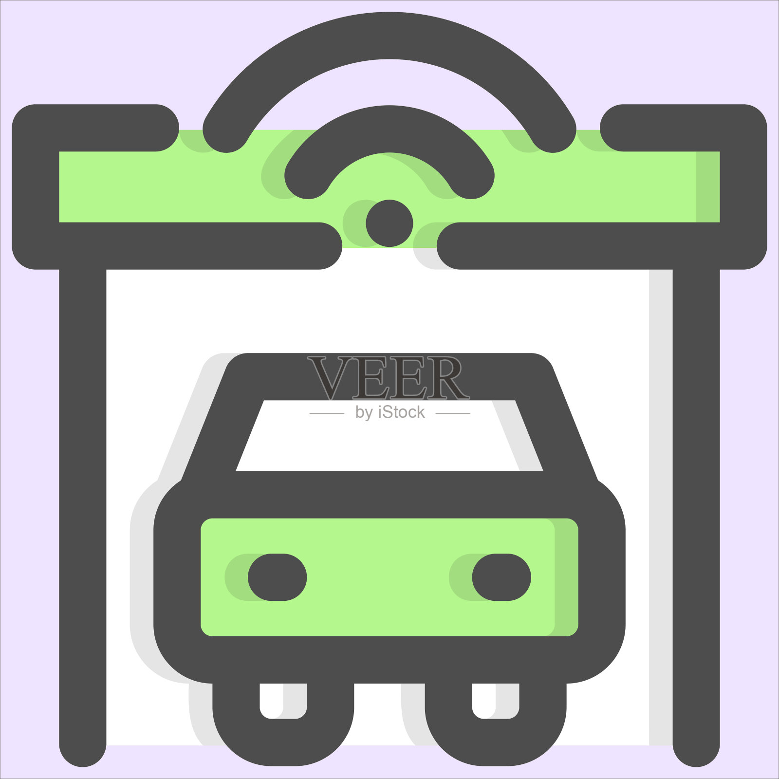 物联网，车库图标插画图片素材