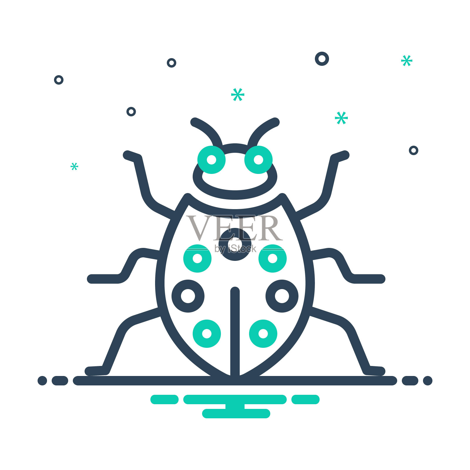 Bug甲虫插画图片素材