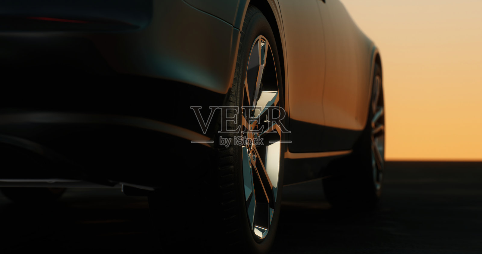 黑色汽车车轮的特写镜头照片摄影图片