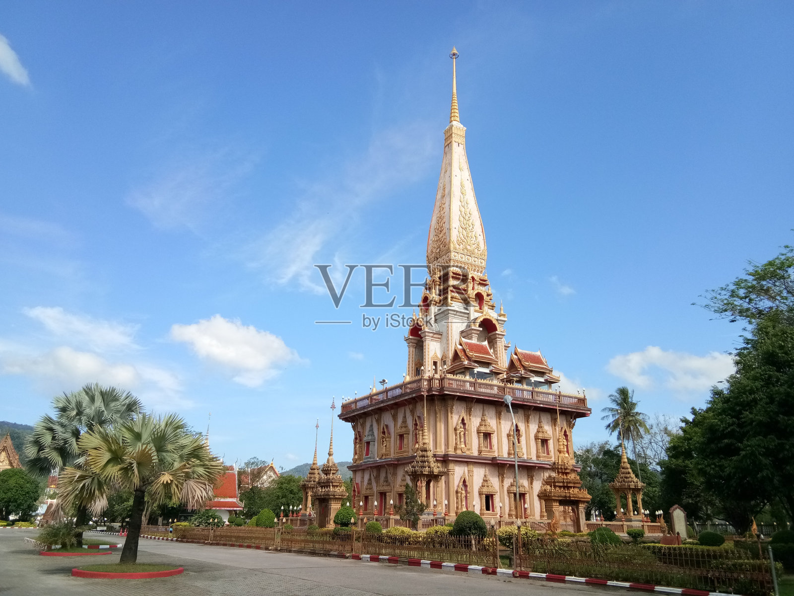 寺庙，泰国普吉岛的地标照片摄影图片