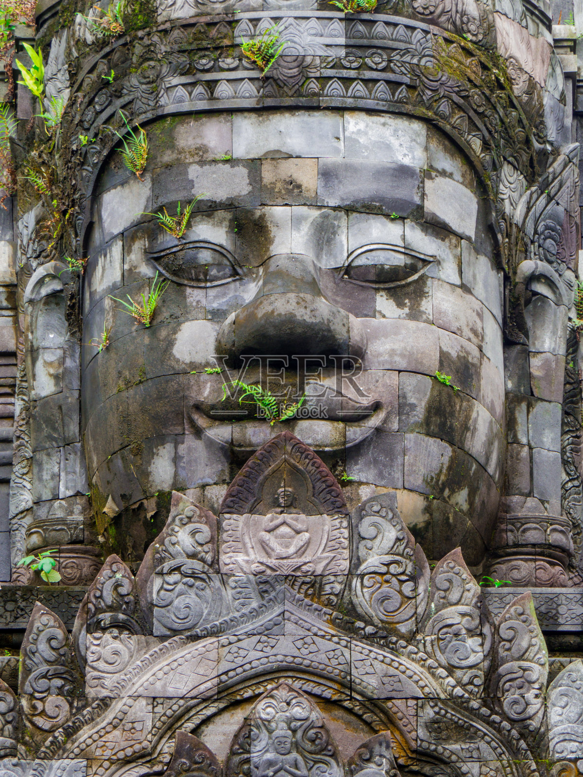 门杜特佛教寺院，婆罗浮尔，印度尼西亚照片摄影图片