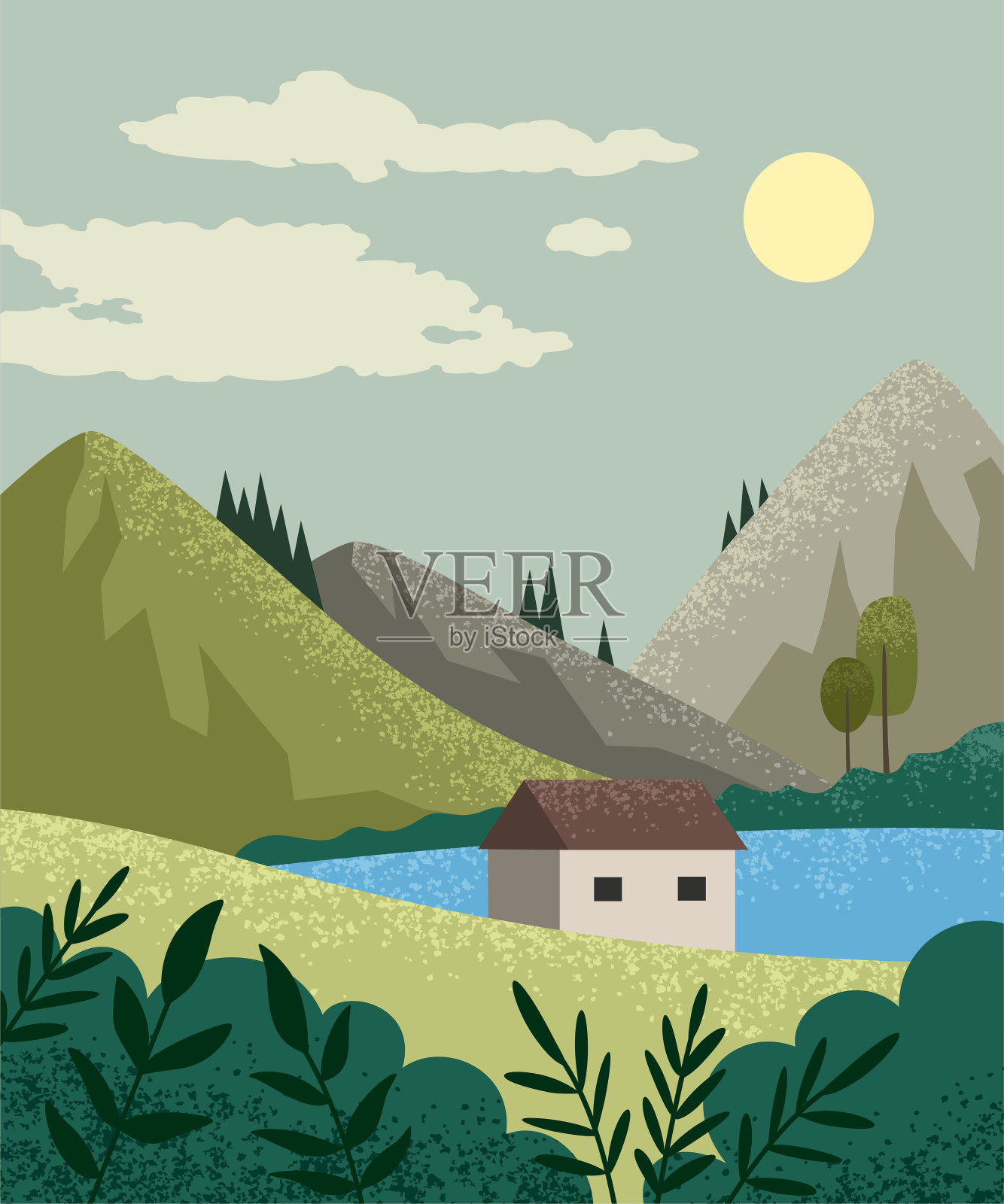 自然景观海报插画图片素材