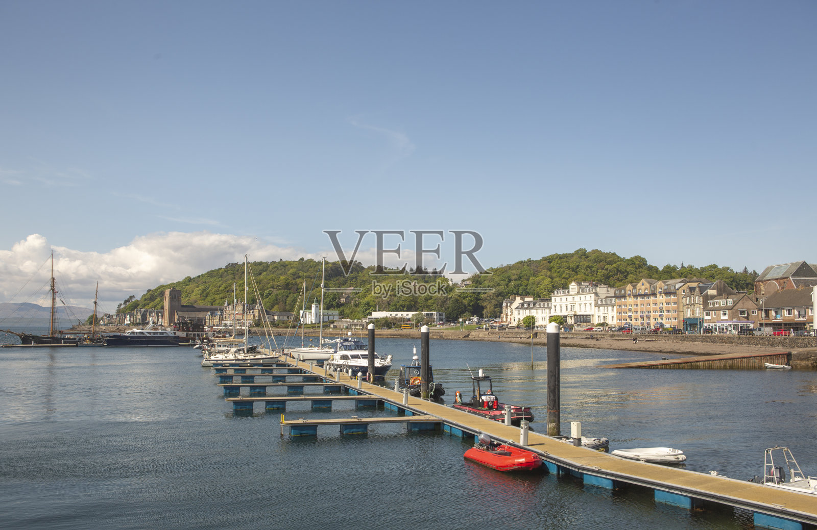 沿海城市景观城市景观奥班格拉斯哥苏格兰英格兰英国照片摄影图片
