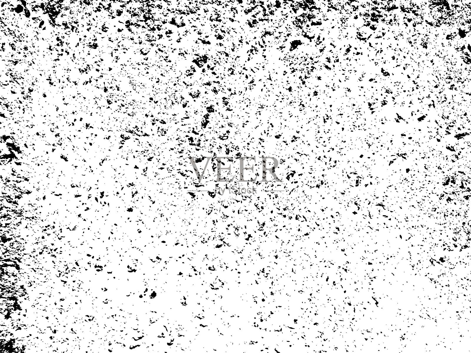 具有粗糙颗粒和叠加效果的抽象矢量纹理插画图片素材