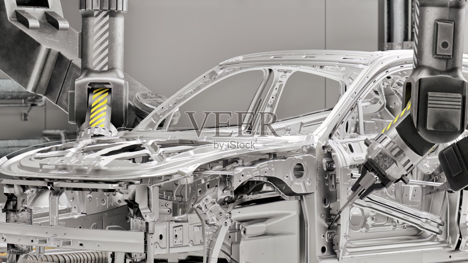 电动车门安装照片摄影图片