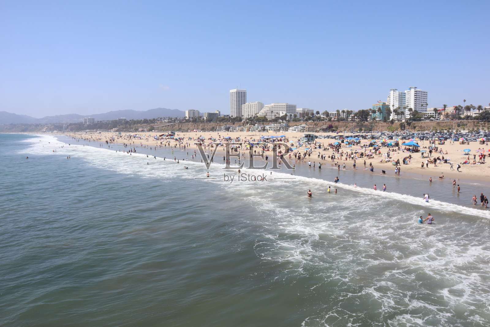 圣莫尼卡海滩照片摄影图片