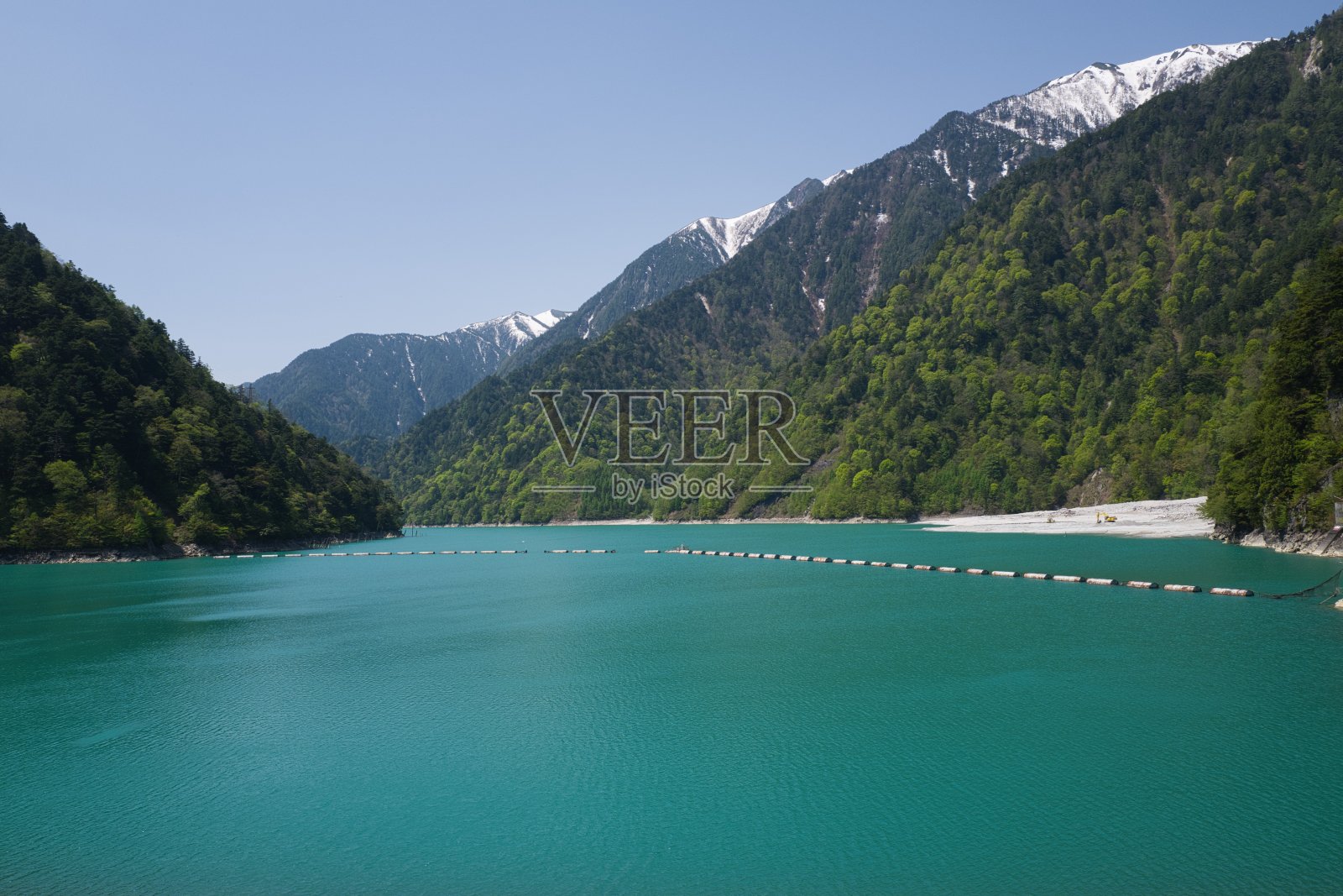 大坝与绿水照片摄影图片