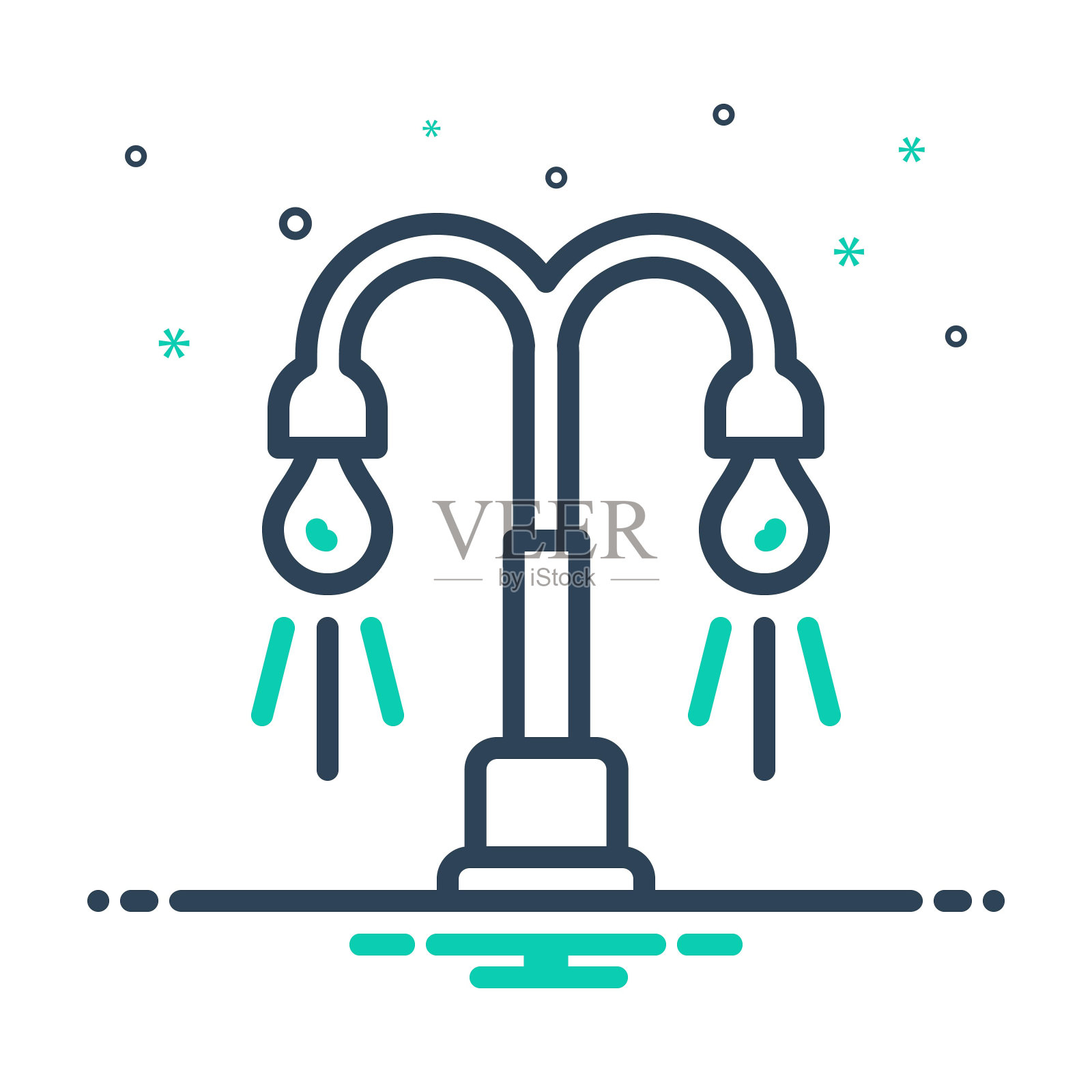 照明路灯插画图片素材