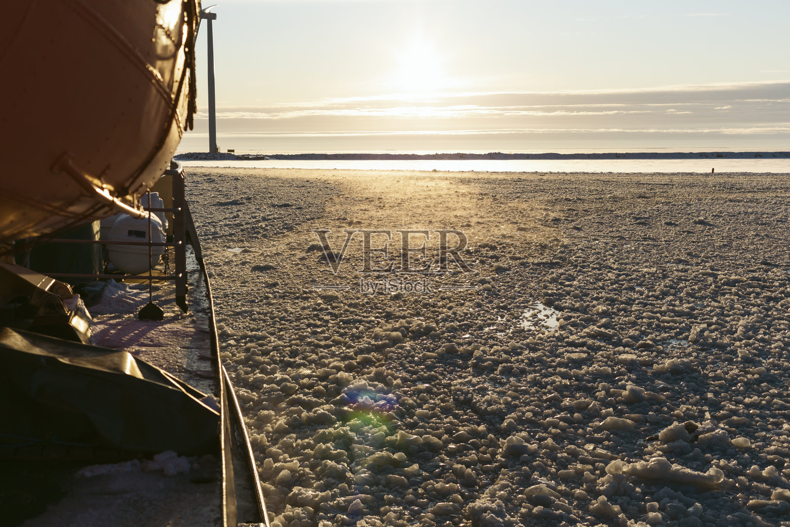 在芬兰的破冰船巡游照片摄影图片