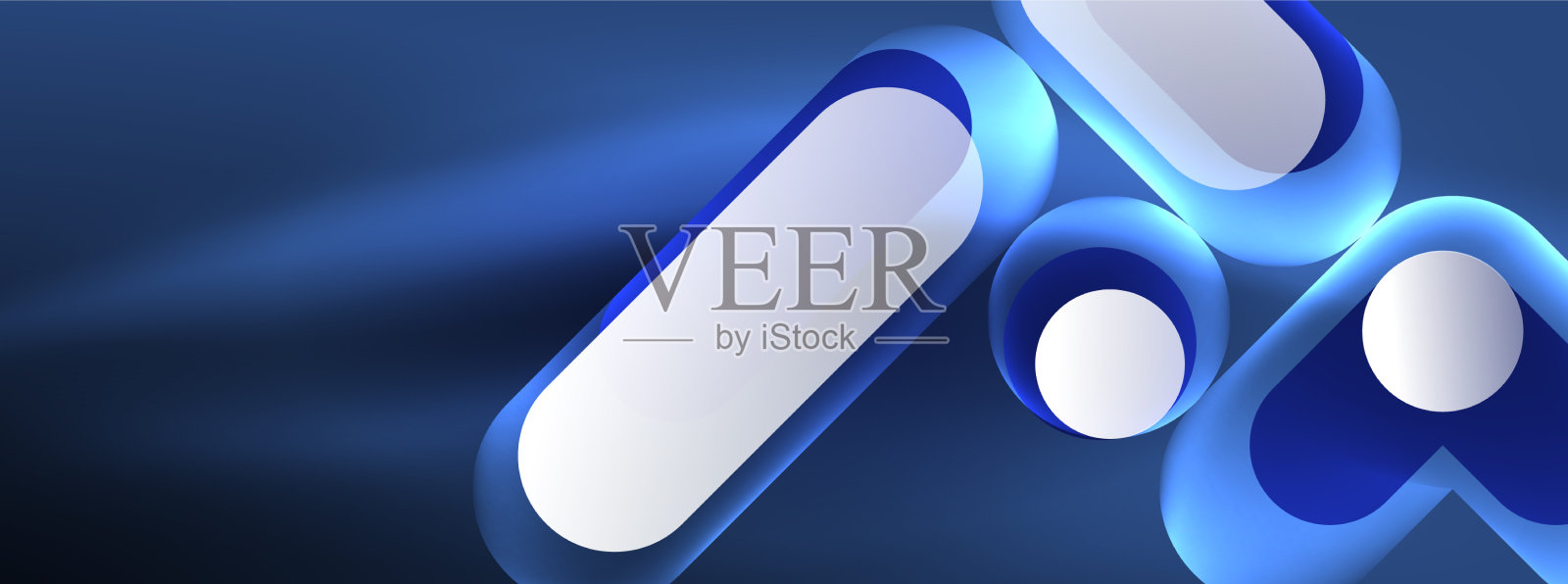 发光的圆形抽象背景模板插画图片素材