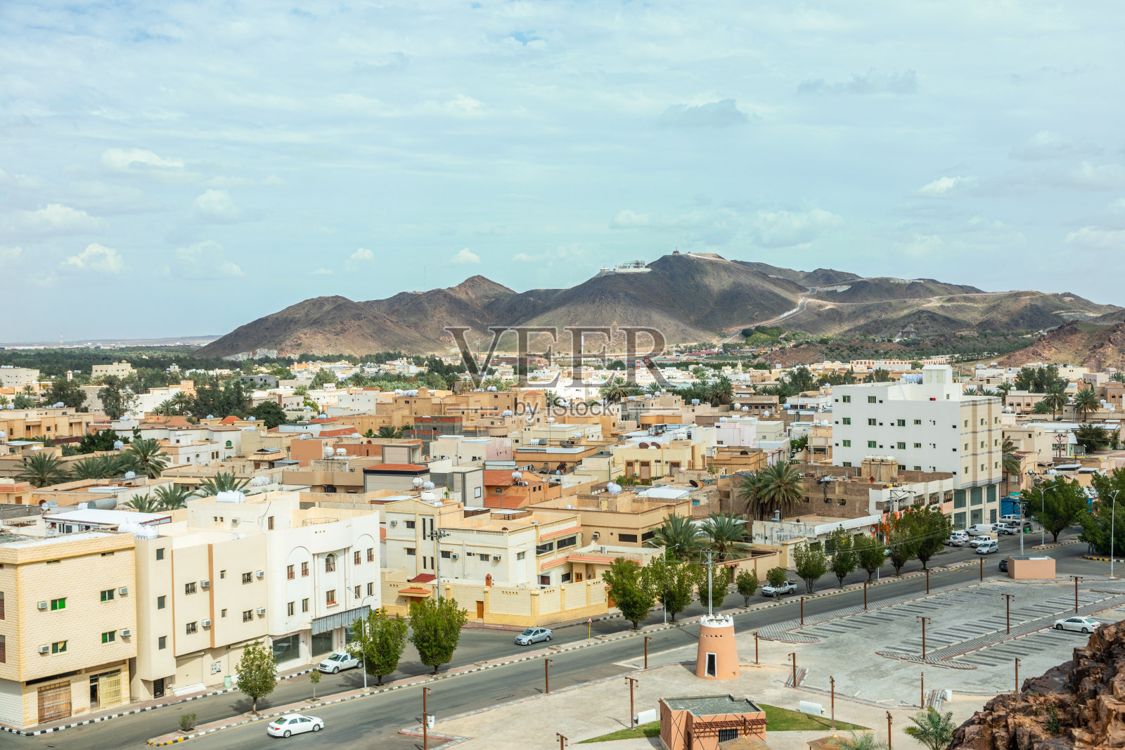 沙特阿拉伯哈伊尔市市中心及周边景观照片摄影图片