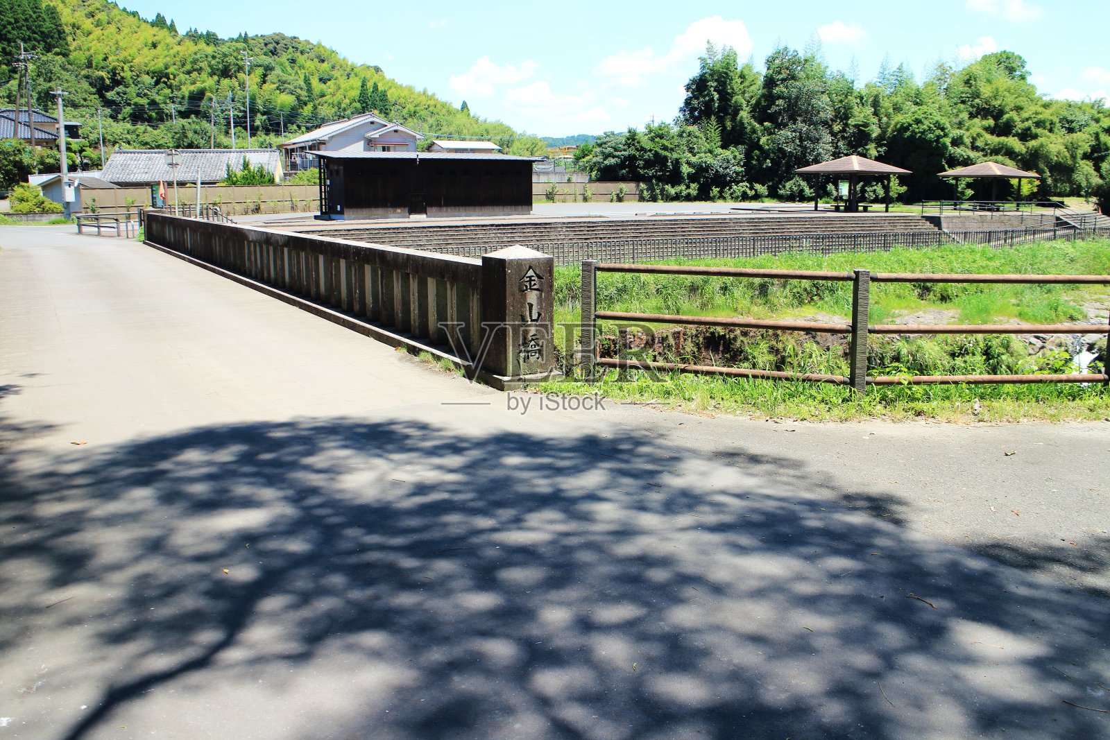 神山大桥的美景照片摄影图片